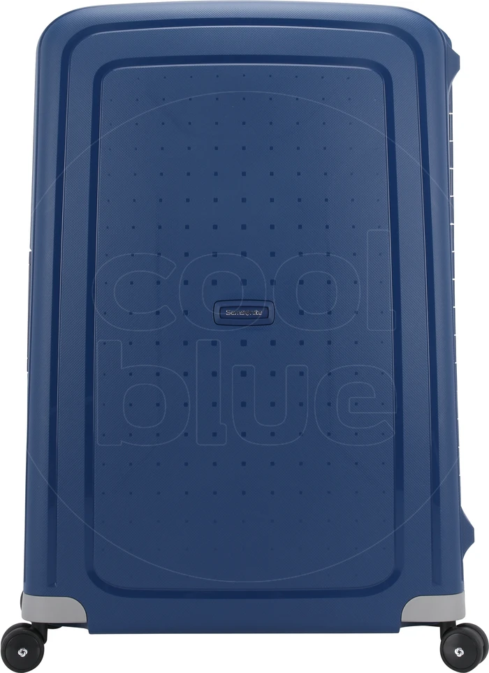 Detalle de Samsonite S'Cure Spinner 75 cm Dark Blue – robuster Polypropylen-Koffer mit 102 Litern
