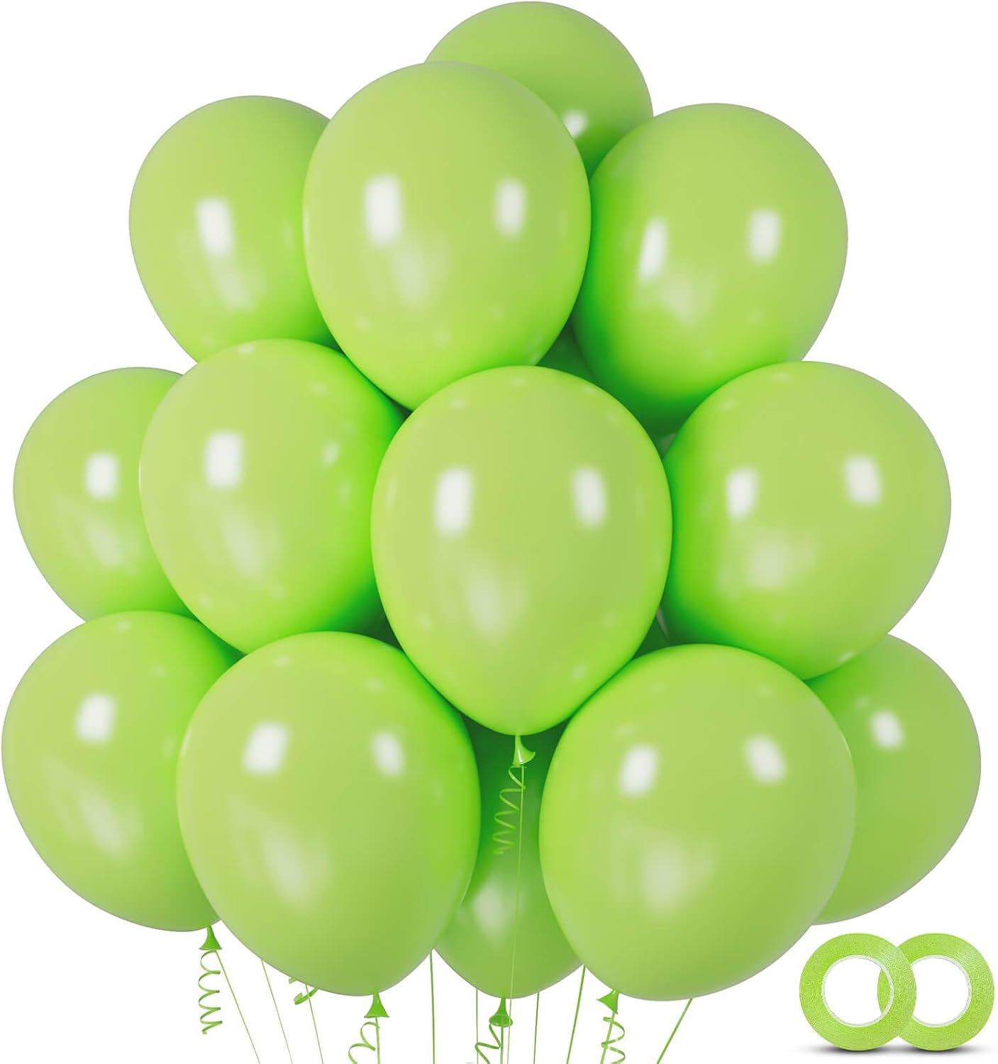 Detalle de Lime Green Balloons, 12-Inch