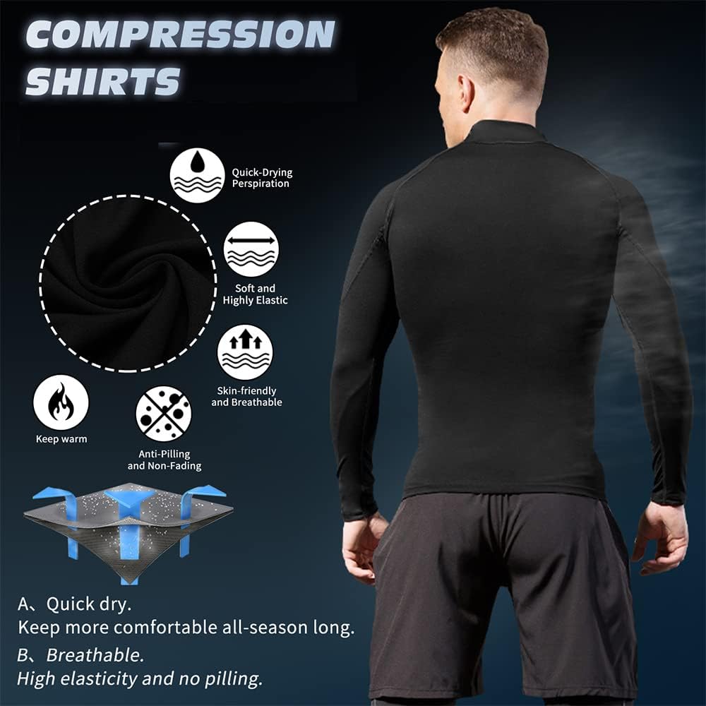 Thumbnail 6 de SPVISE Men's Compression Shirt, Long Sleeve