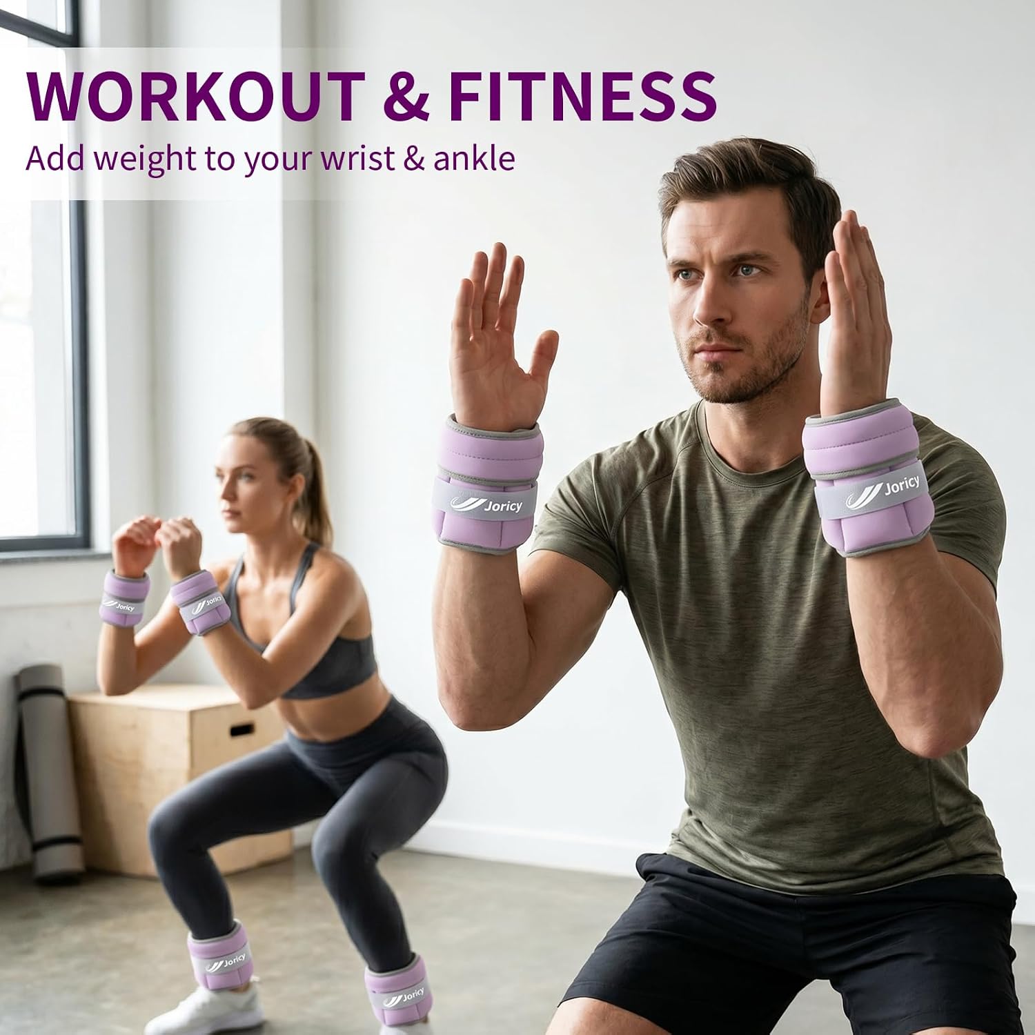 Thumbnail 5 de Adjustable Ankle Weights (1 Pair) for Walking, Running & Physical Therapy — Removable 0.5 lb Sand Pockets (up to 5 lbs per pair)