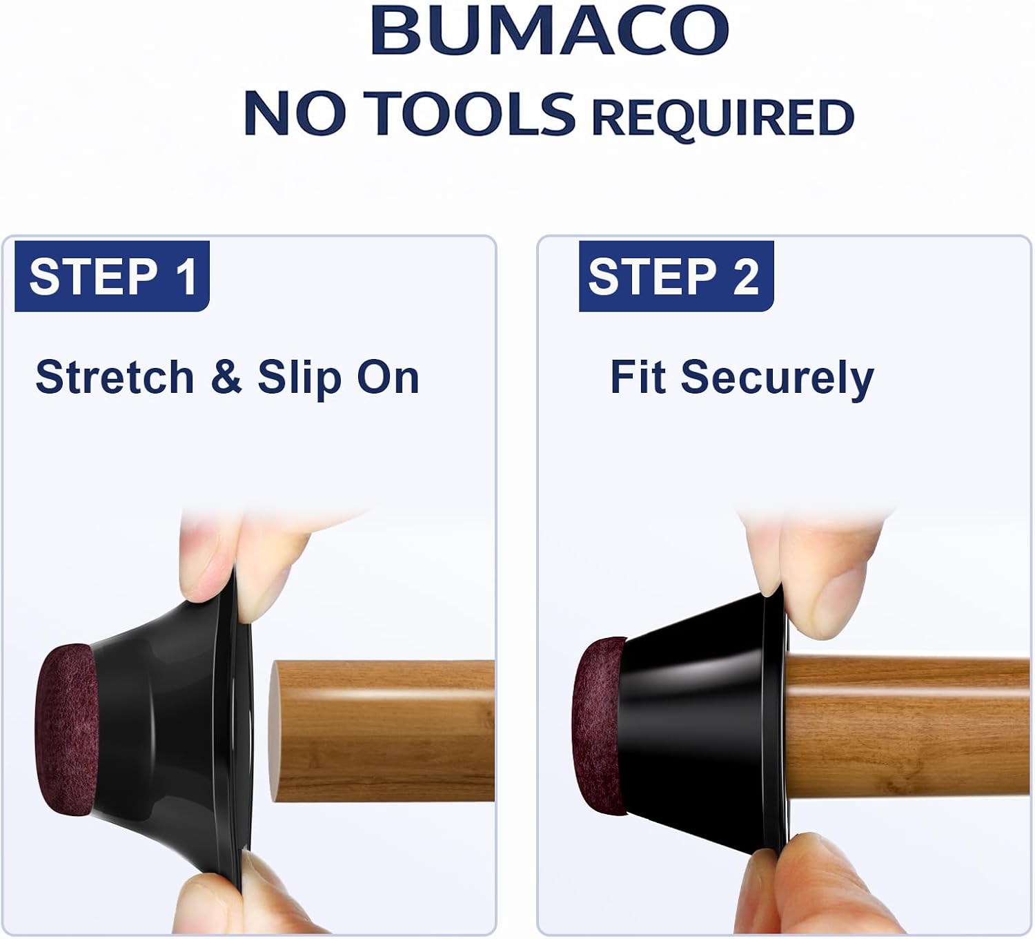 Thumbnail 3 de BUMACO Chair Leg Floor Protectors, 20-Pack
