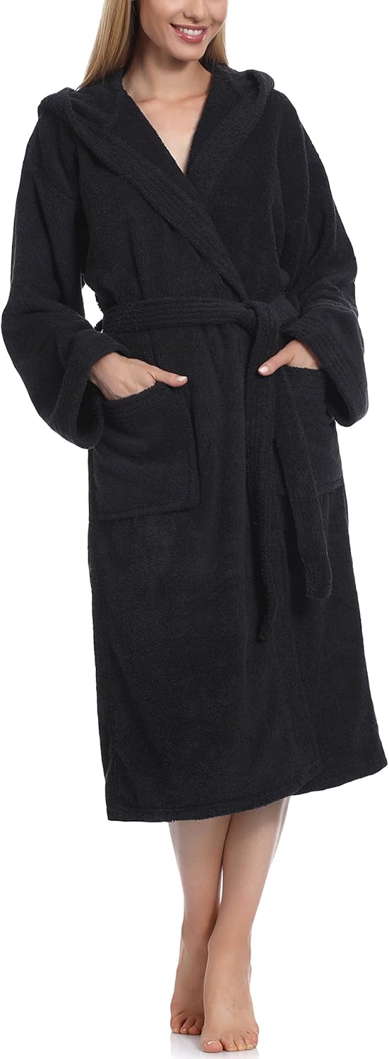 Thumbnail 6 de Ladeheid Peignoir de Bain Éponge 100% Coton Femme LA40-102 : douceur et absorbance au quotidien