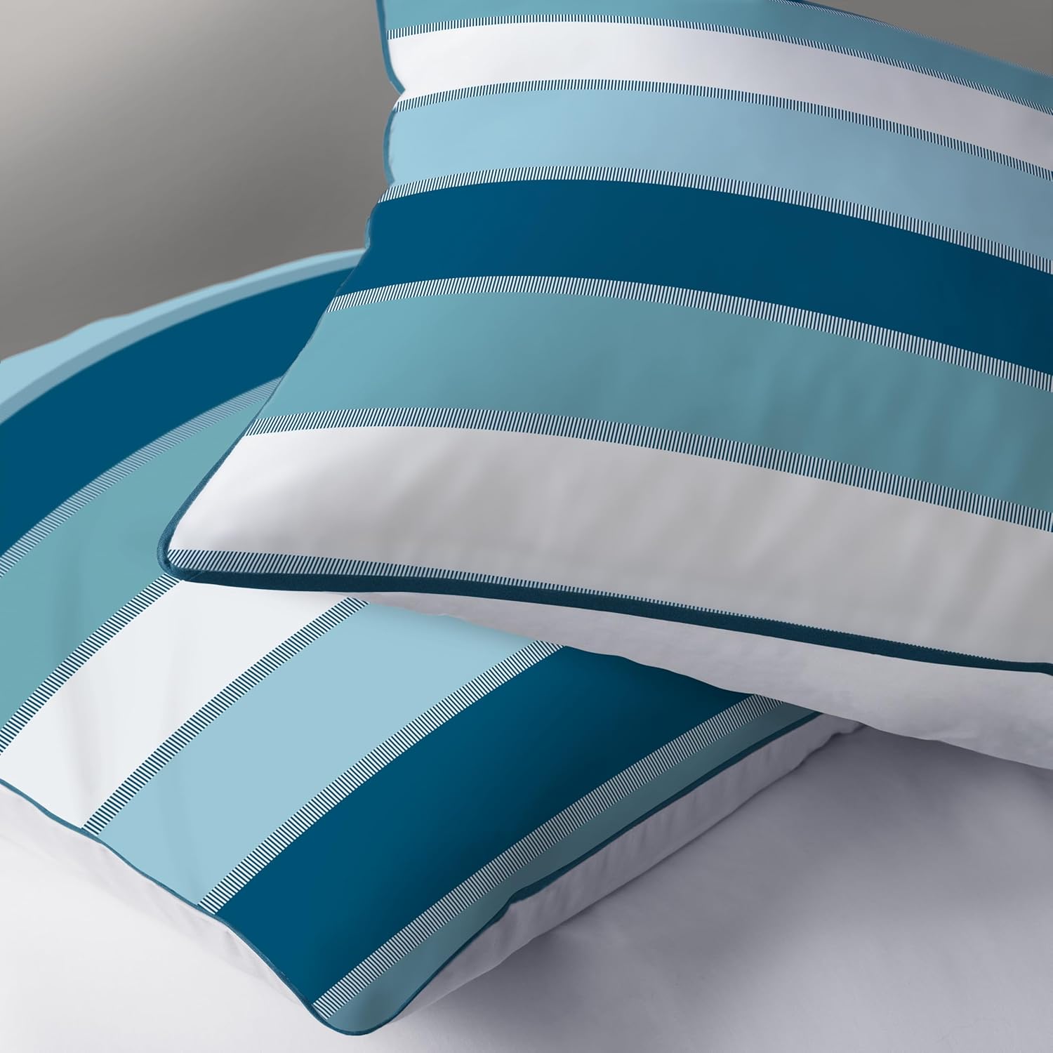 Thumbnail 4 de Parure de lit enfant Matt & Rose Tendance OCÉANE en coton 140x200 (housse + taie 65x65) – Bleu