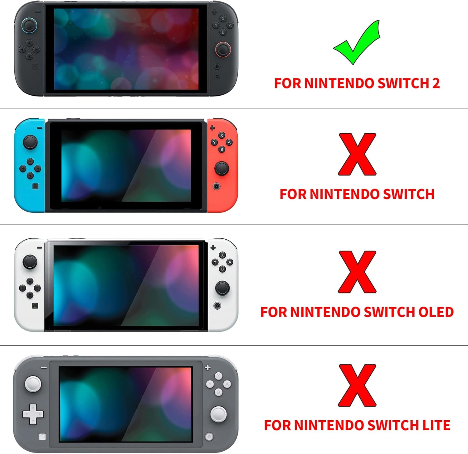 Thumbnail 2 de eXtremeRate DIY-Ersatz Shell Set für Nintendo Switch 2 – Transparent Lila, Joy-Con & Konsole