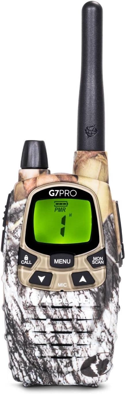 Detalle de Midland G7 Pro C1090.15 – radiotelefon PMR446/LPD, 8 + 69 kanałów