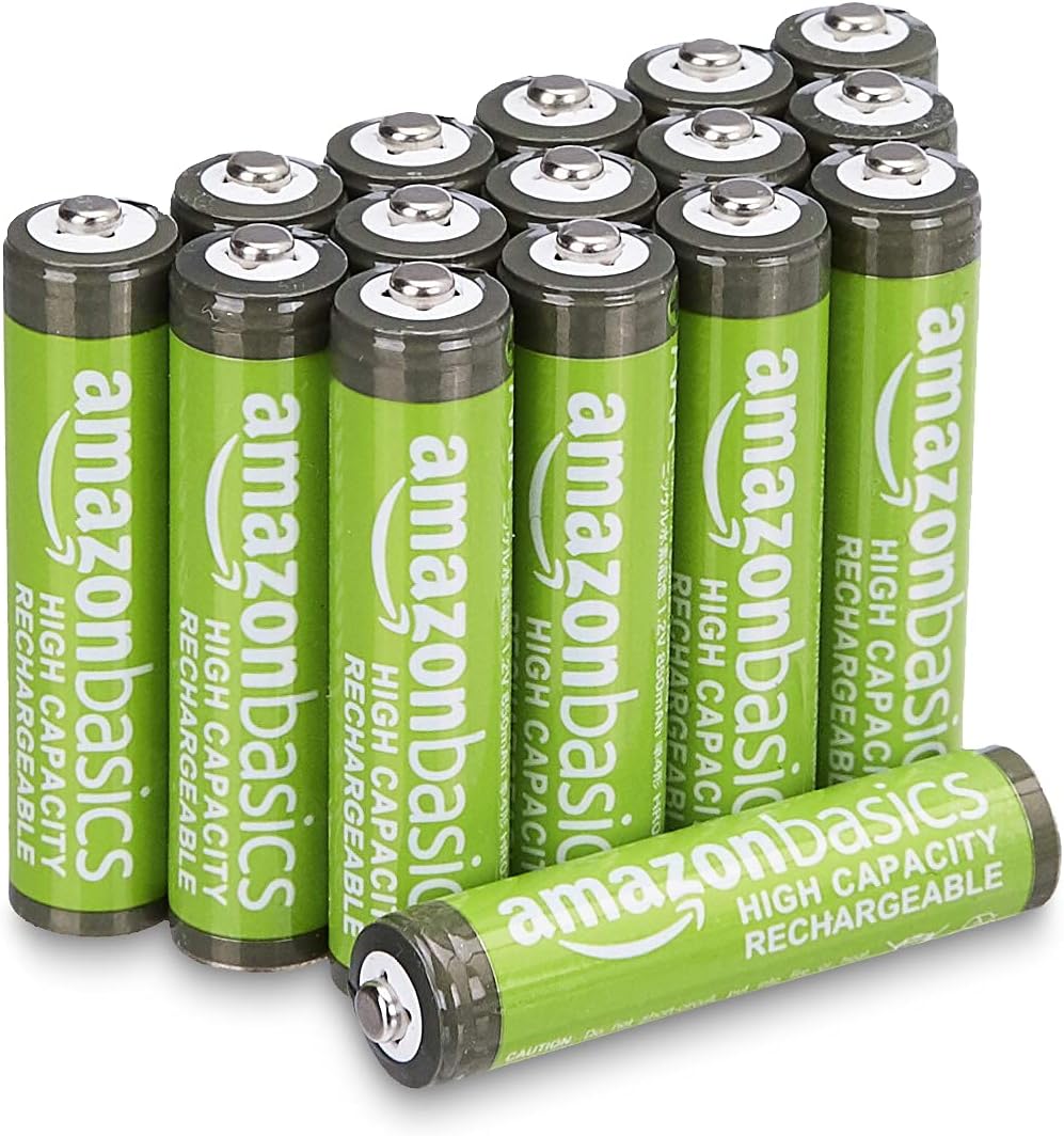 Thumbnail 5 de Amazon Basics 12er-Set wiederaufladbare AA NiMH-Akkus (2400 mAh, 1,2 V) – bis zu 400-mal aufladbar, vorgeladen