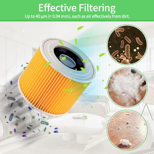 Detalle 2 de Awinker 12 Staubsaugerbeutel + 1 Filter für Kärcher WD3/WD2 – Ersatzteile
