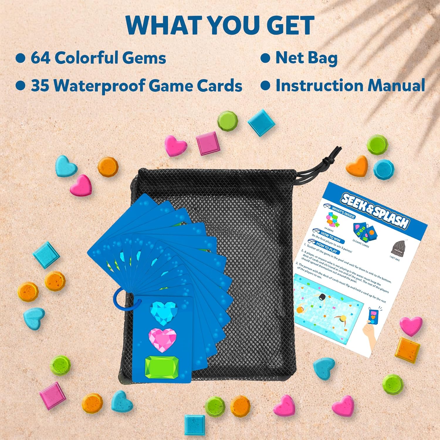 Detalle de Skillmatics Pool Toys - Seek & Splash: An Engaging Underwater Search & Find Game