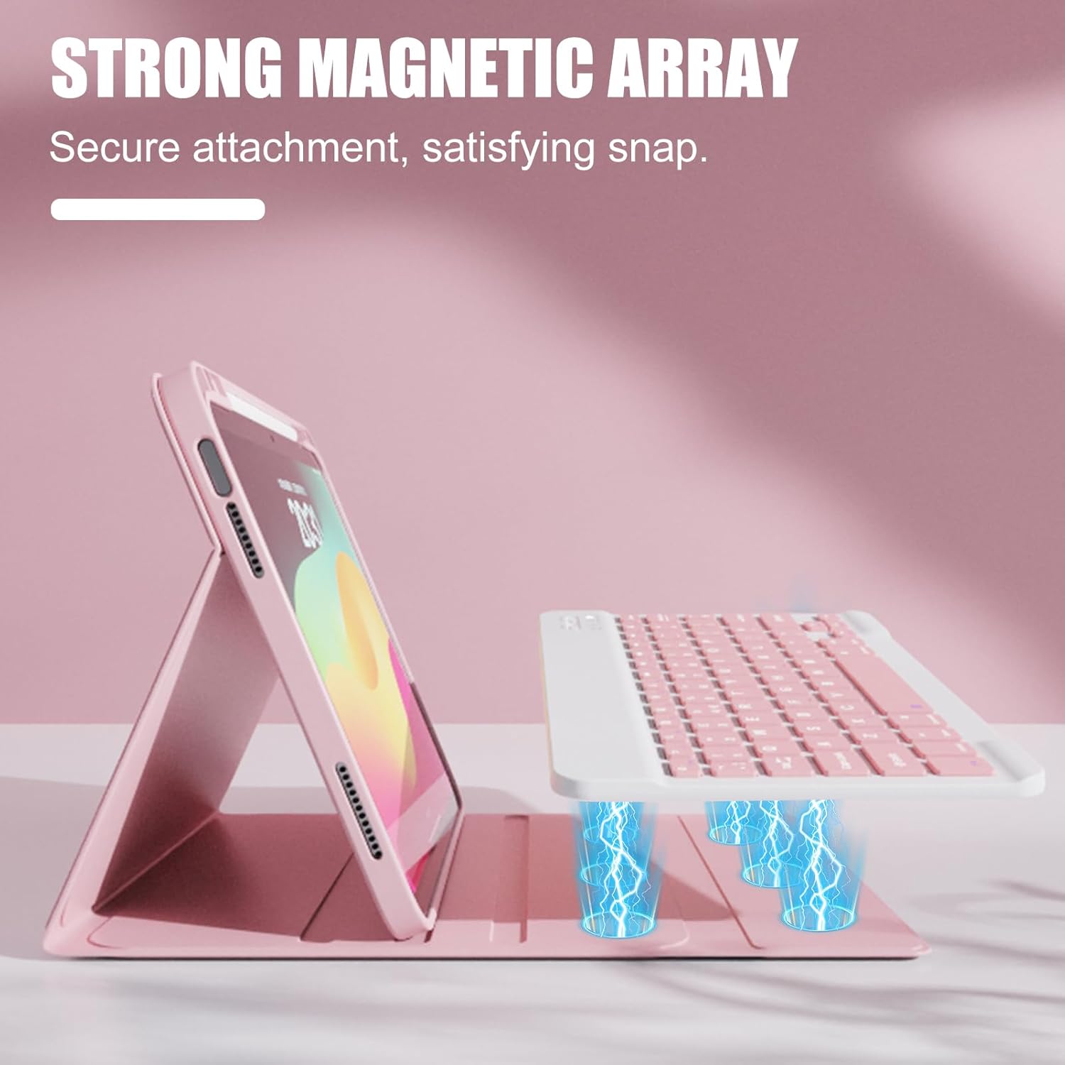Detalle de WIXY Case with Keyboard for iPad A16 11th Gen / 10th Gen – Pink