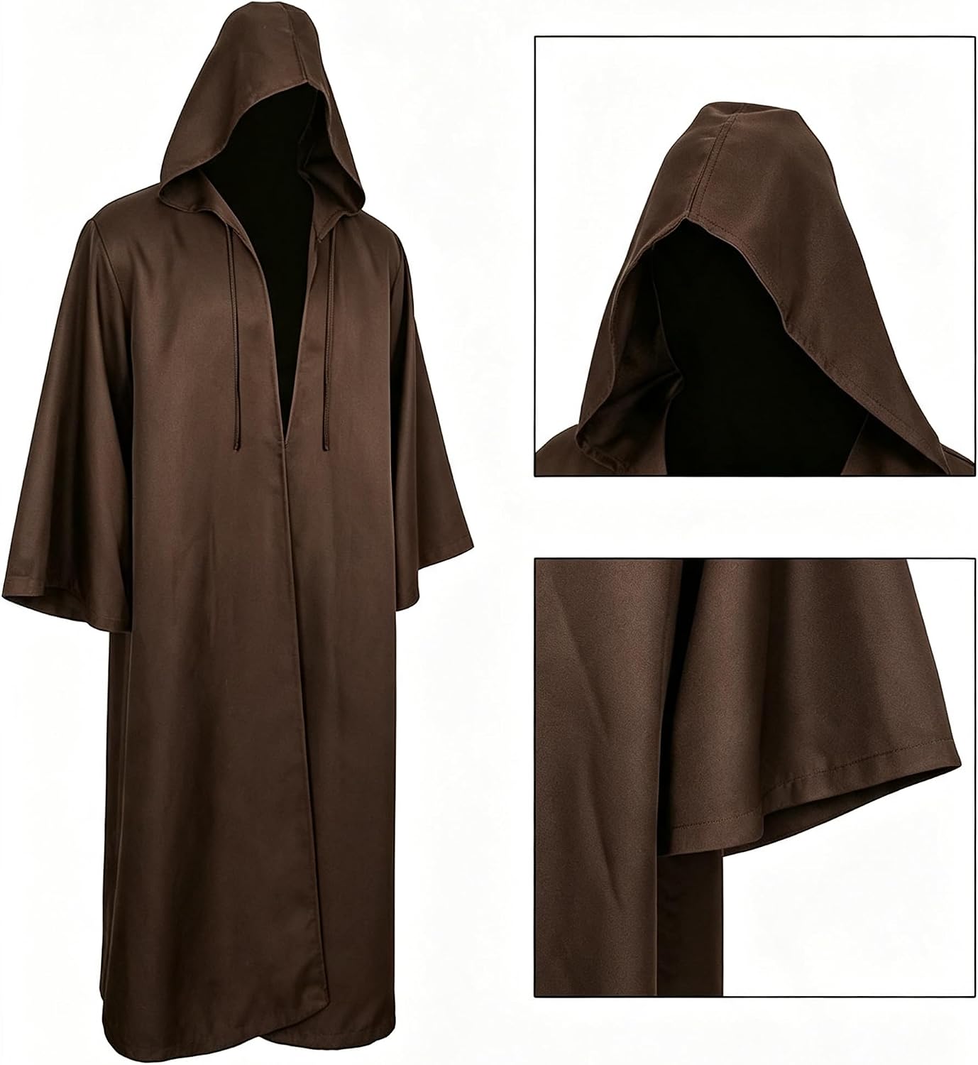 Thumbnail 4 de GOLDSTITCH Men’s Hooded Robe Cloak for Knight and Cosplay Costumes