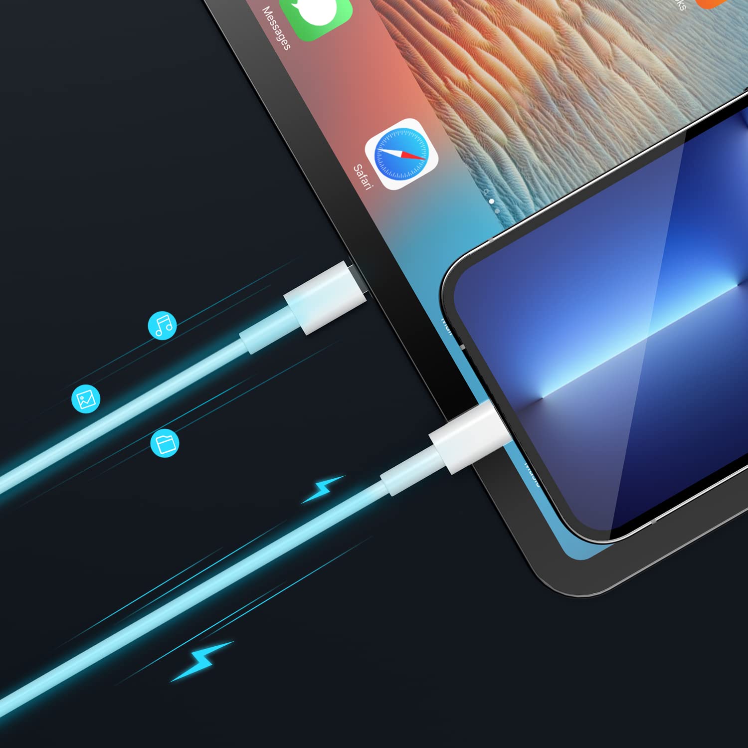 Thumbnail 6 de Apple MFi 1.8m USB‑C to Lightning cable for iPhone