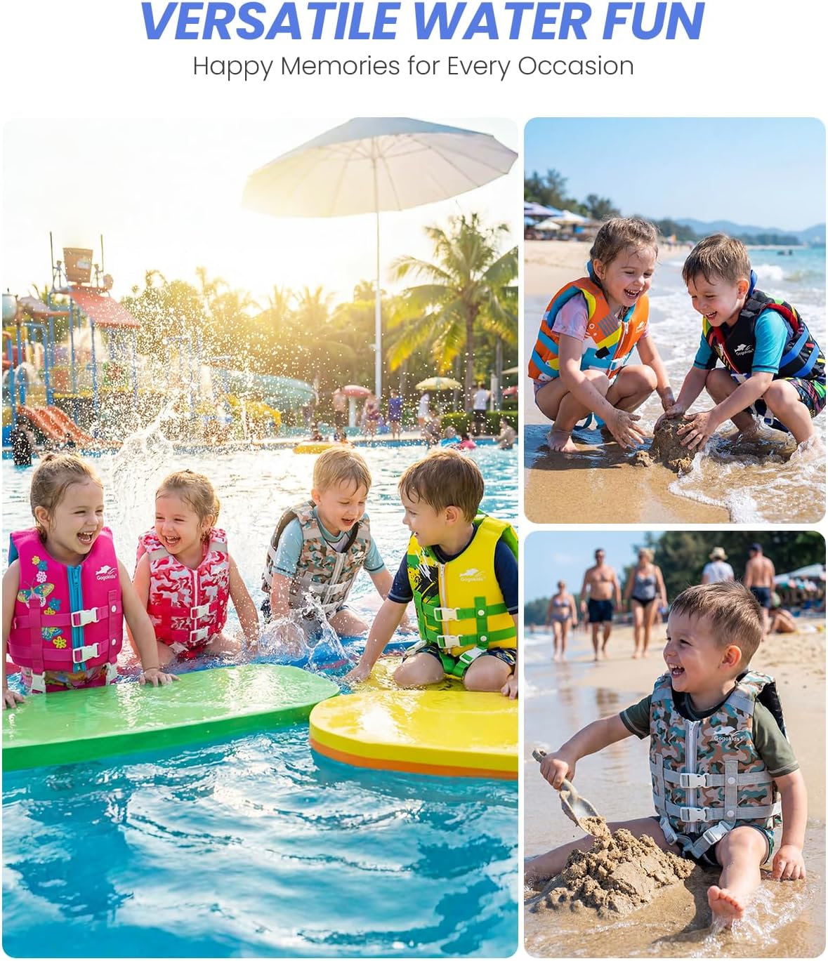 Detalle 1 de Gogokids Schwimmweste 15-35 kg Kinder