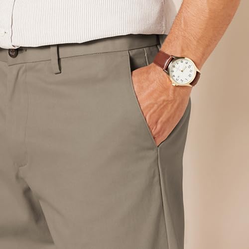 Thumbnail 4 de Amazon Essentials Men's Classic-Fit Wrinkle-Resistant Chino Trouser, Dark Brown, 34W / 29L