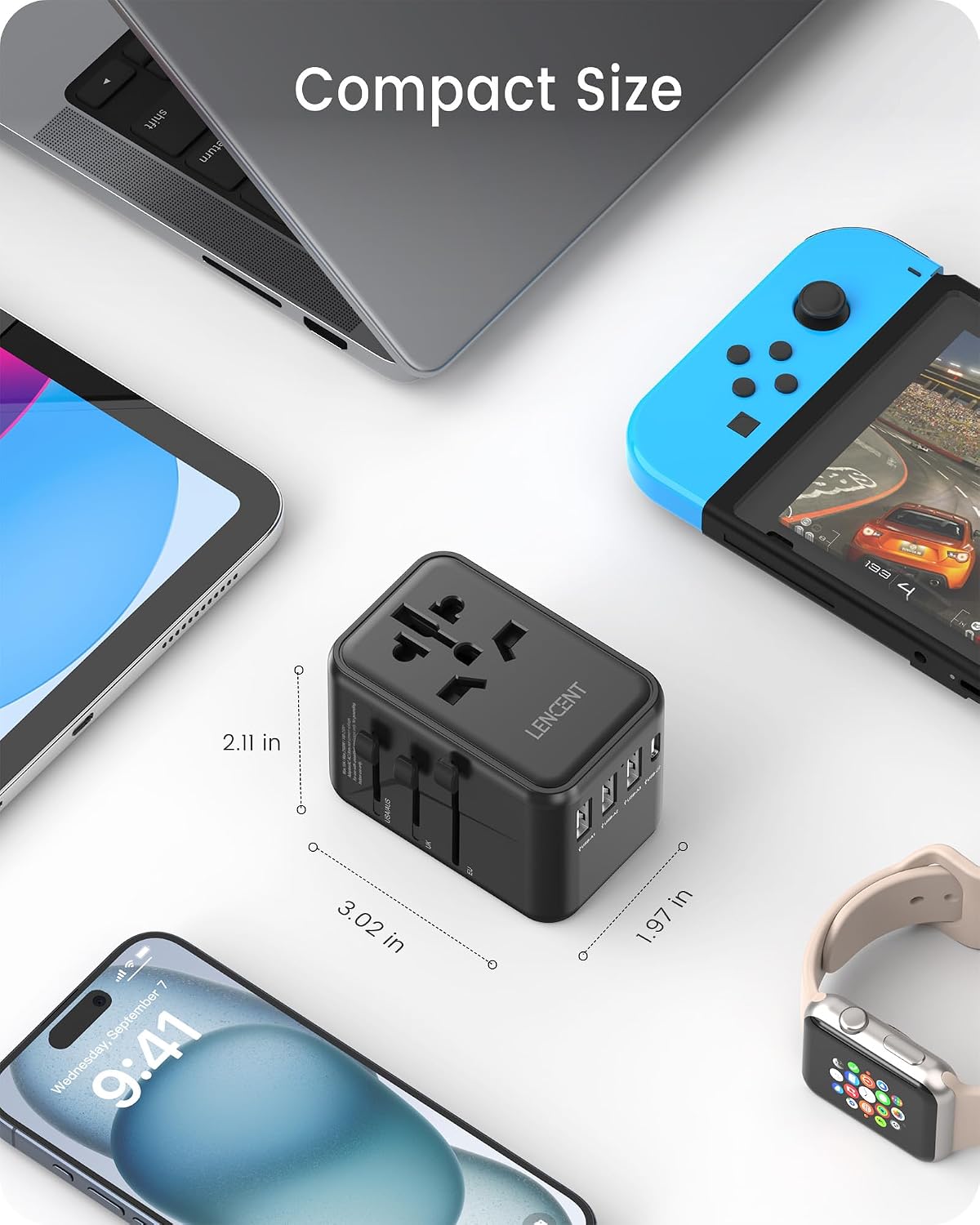 Detalle 2 de LENCENT 45W Adaptateur de voyage universel