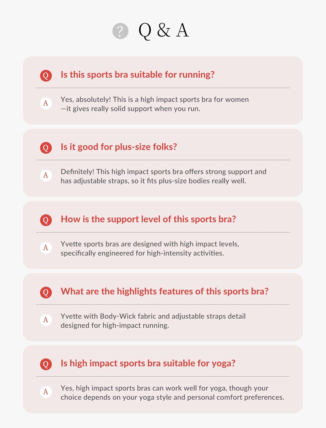 Thumbnail 6 de Yvette High-Impact Adjustable Sports Bra with Criss Cross Back (Full Support, No Bounce)