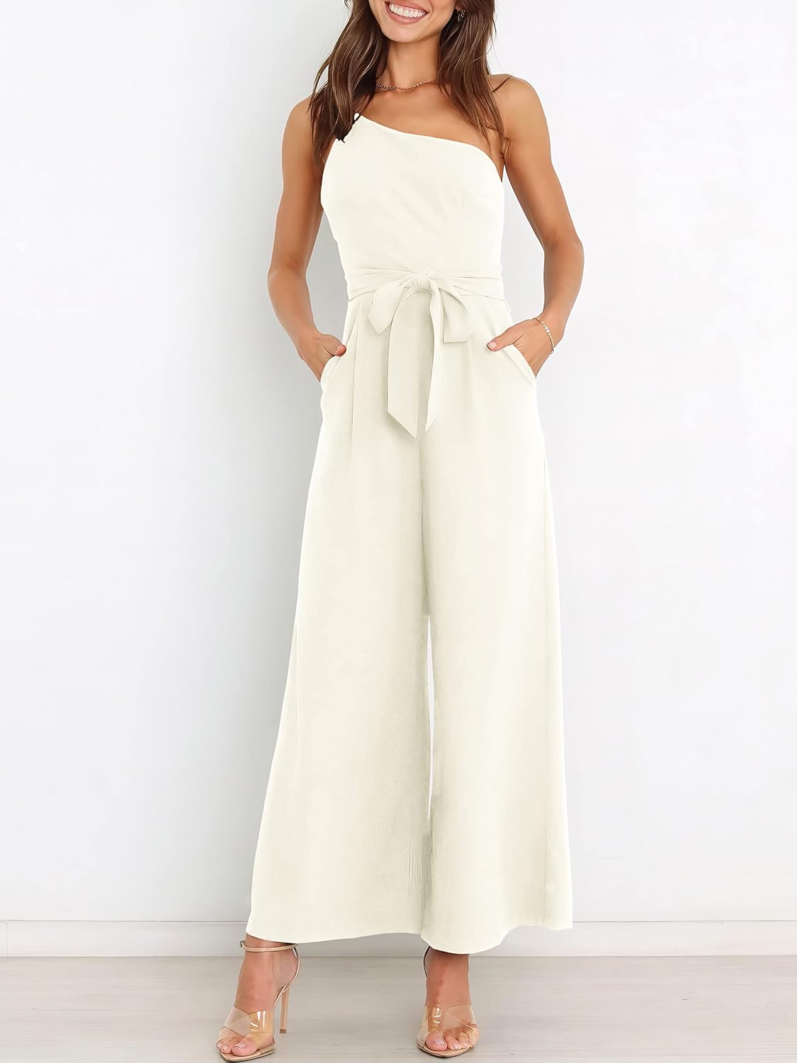 Thumbnail 4 de ANRABESS One-Shoulder Dressy Jumpsuit for Women
