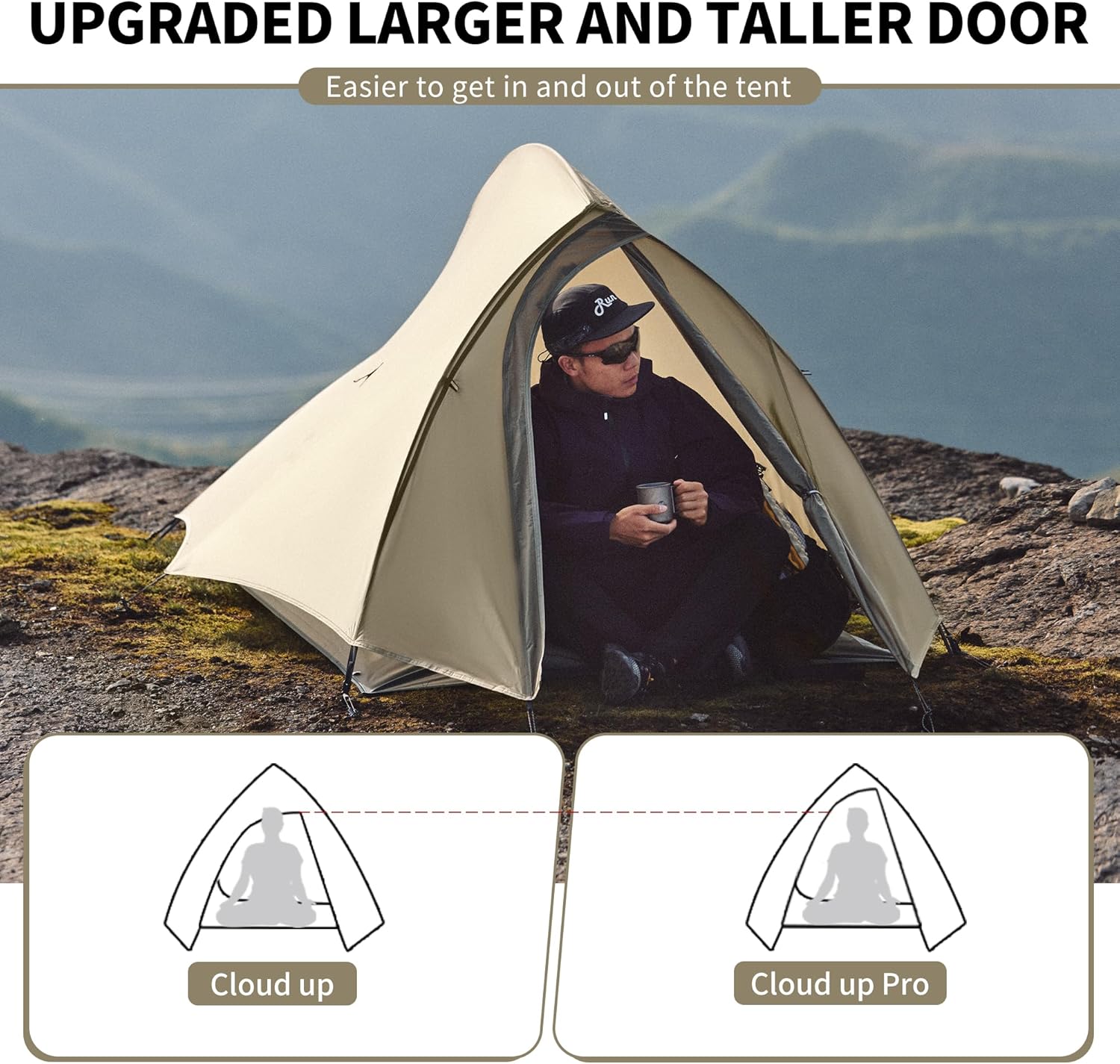 Thumbnail 3 de Naturehike Cloud up Pro/Base/UL Zelt 1 Person – Leichtes Kuppelzelt für Outdoor-Reisen