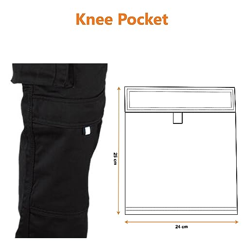 Thumbnail 7 de WrightFits Men Pro-11 Work Trousers Black – Heavy Duty Safety Cargo Pant