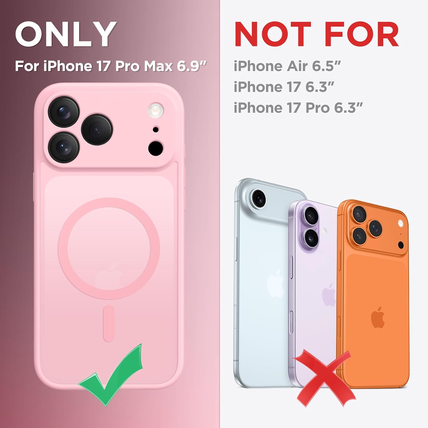 Detalle 2 de CAPRARO Magnetic iPhone 17 Pro Max Case, Peach 1