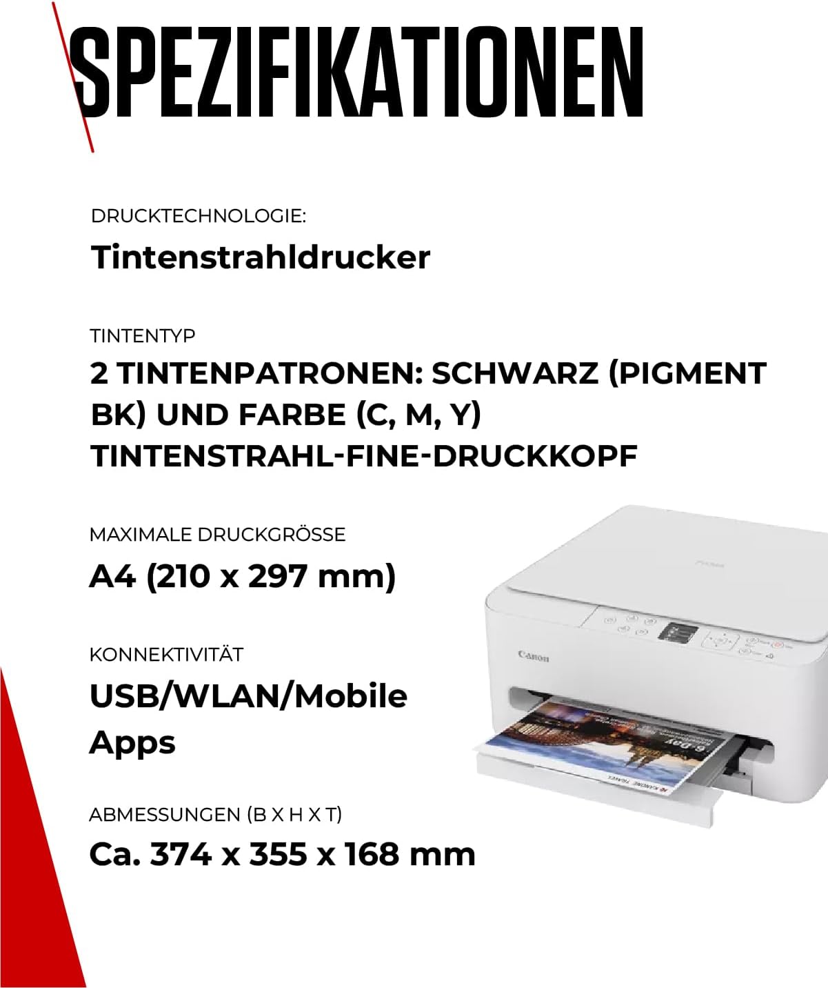 Thumbnail 5 de Canon PIXMA TS6550I – WLAN-Multifunktionsdrucker mit Frontbedienung und PIXMA Print Plan