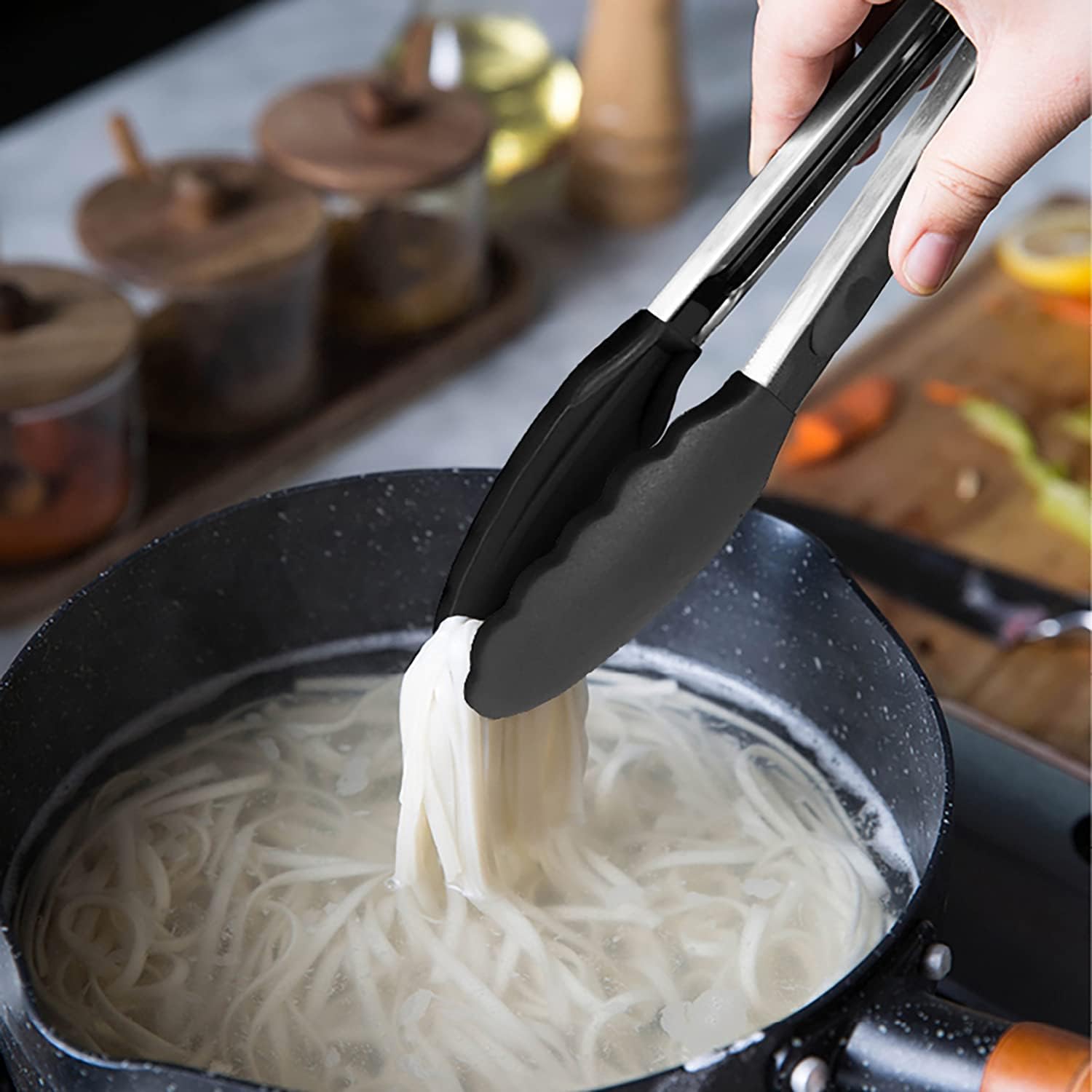 Thumbnail 5 de HINMAY Small Silicone Tongs 7‑Inch set of 3 🍴