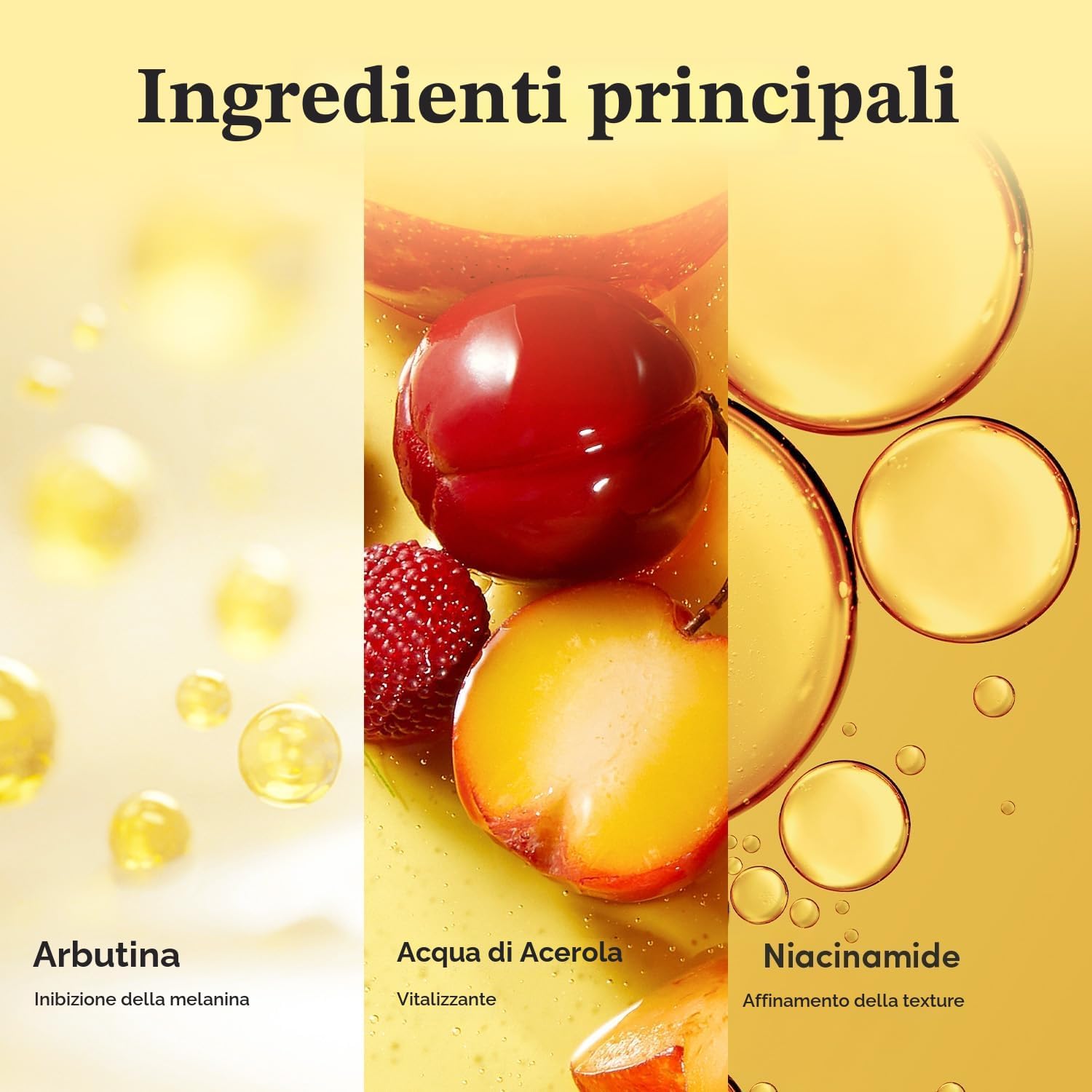 Detalle de EQQUALBERRY Siero Illuminante alla Vitamina C con Niacinamide – Formula Idratante Leggera 30 ml