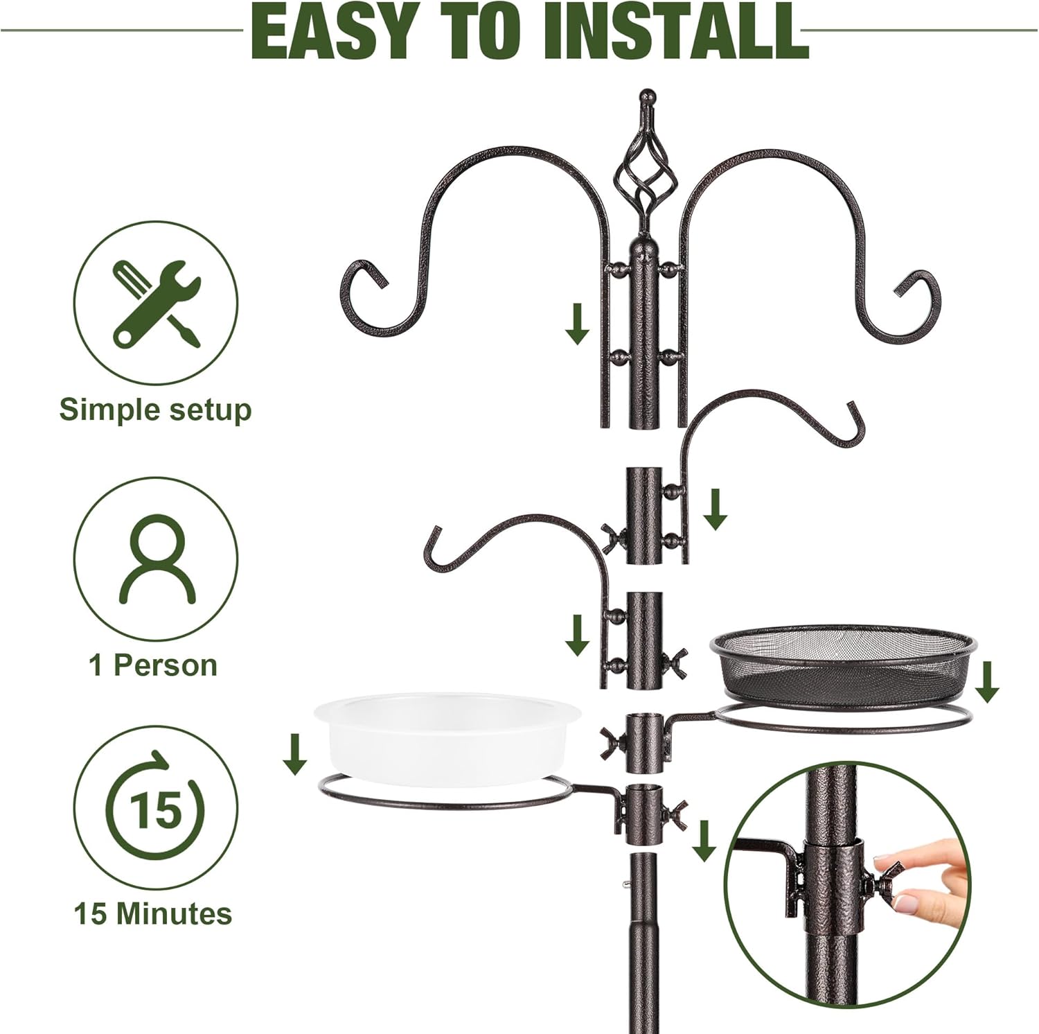 Detalle de Urban Deco Bird Feeding Station Kit