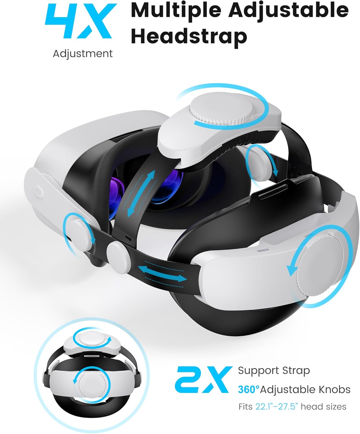 Thumbnail 3 de Kawaye Head Strap for Meta Quest 3S/Quest 2/Quest 3 with Elite Dual Dials