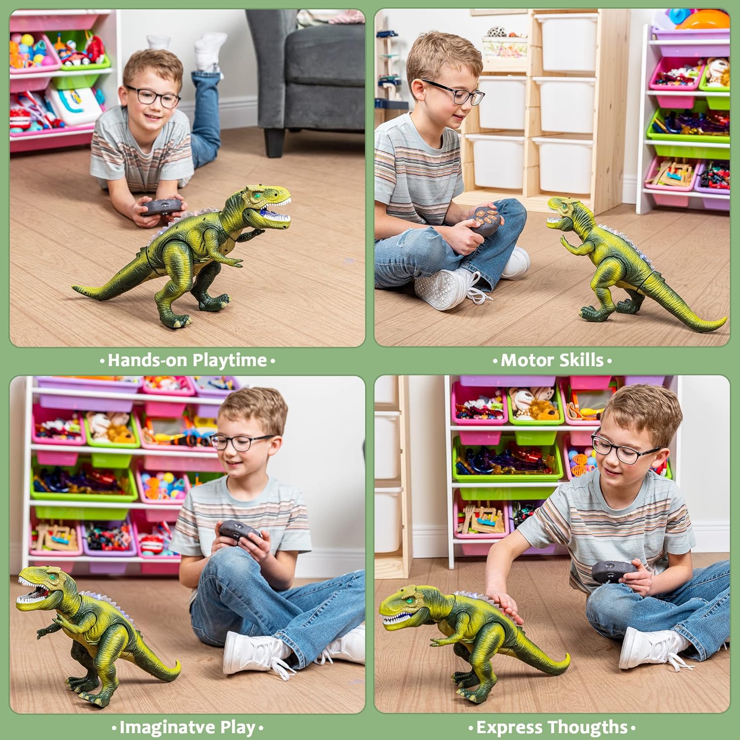 Detalle 2 de JOYIN Dinosaurio T-Rex control remoto 3 años