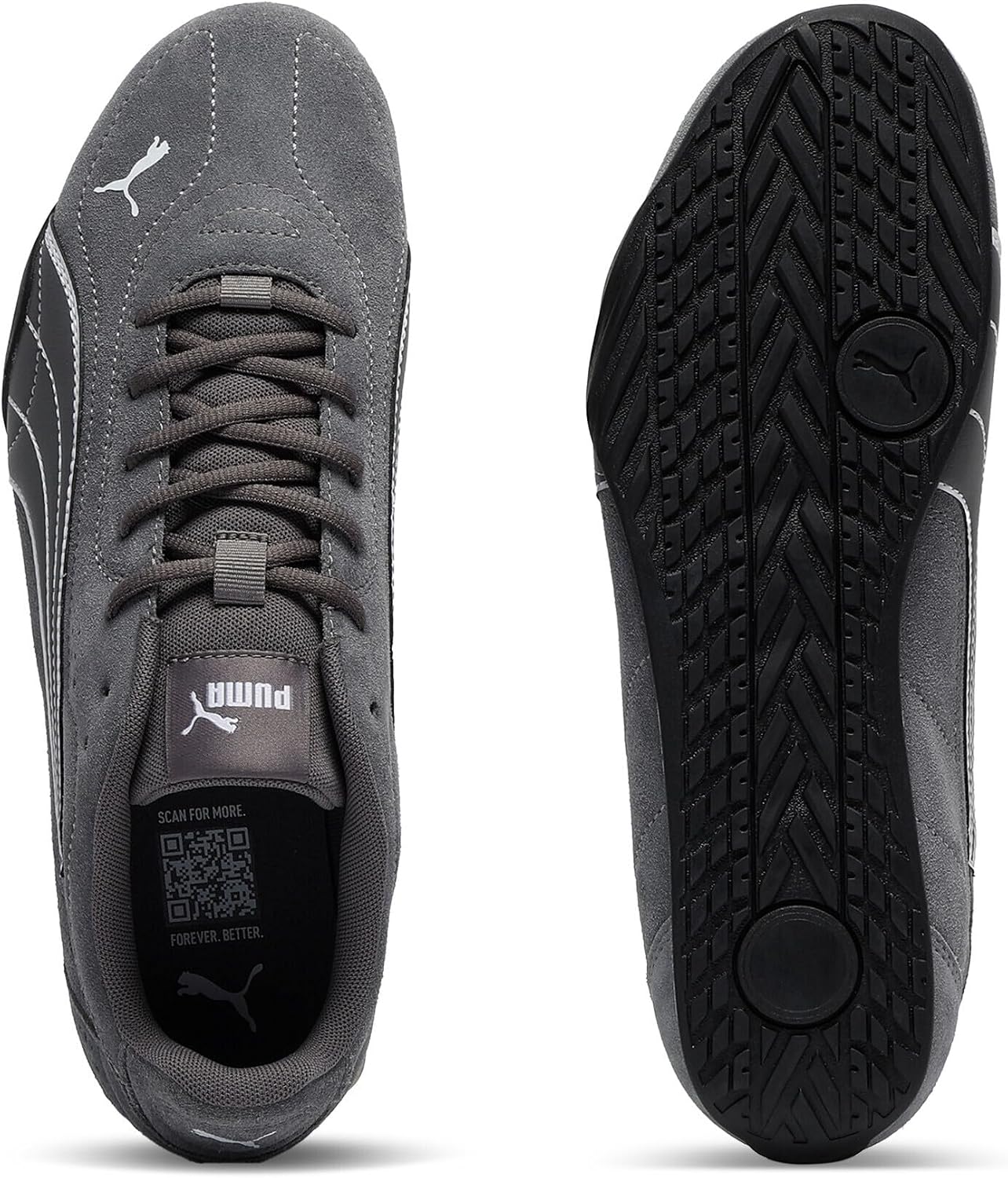 Detalle de Puma Catch SD Unisexe – Baskets Gris foncé et Blanc, 42–43 EU