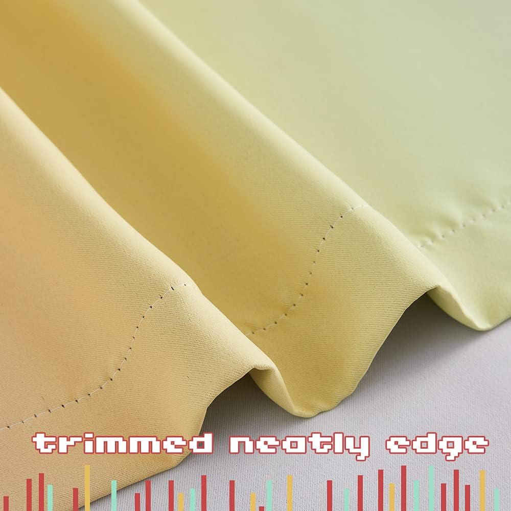 Detalle 1 de NICETOWN 2 Rainbow Blackout Curtains, 52 x 45 in, Set of 2