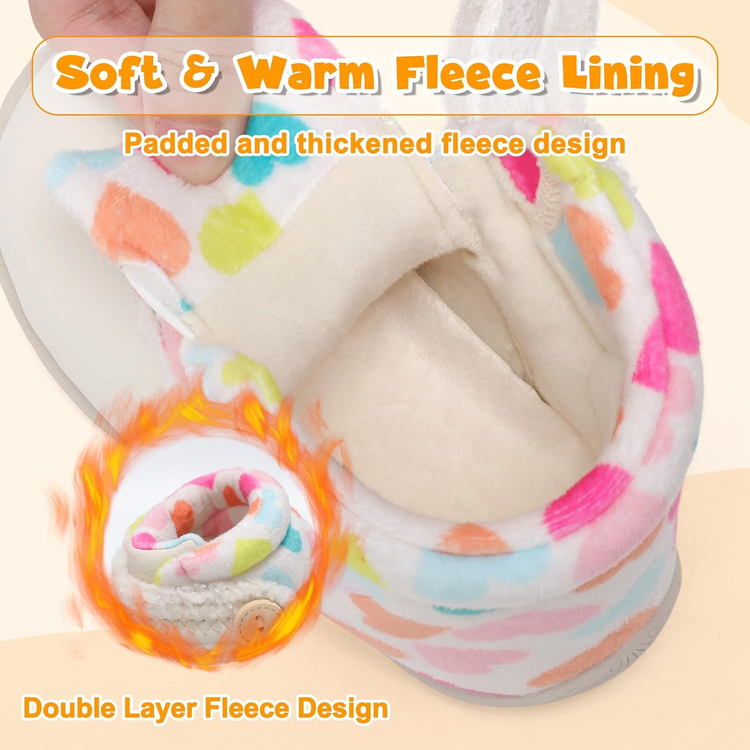 Detalle 2 de FEETCITY Baby Winter Booties with Fleece Lining