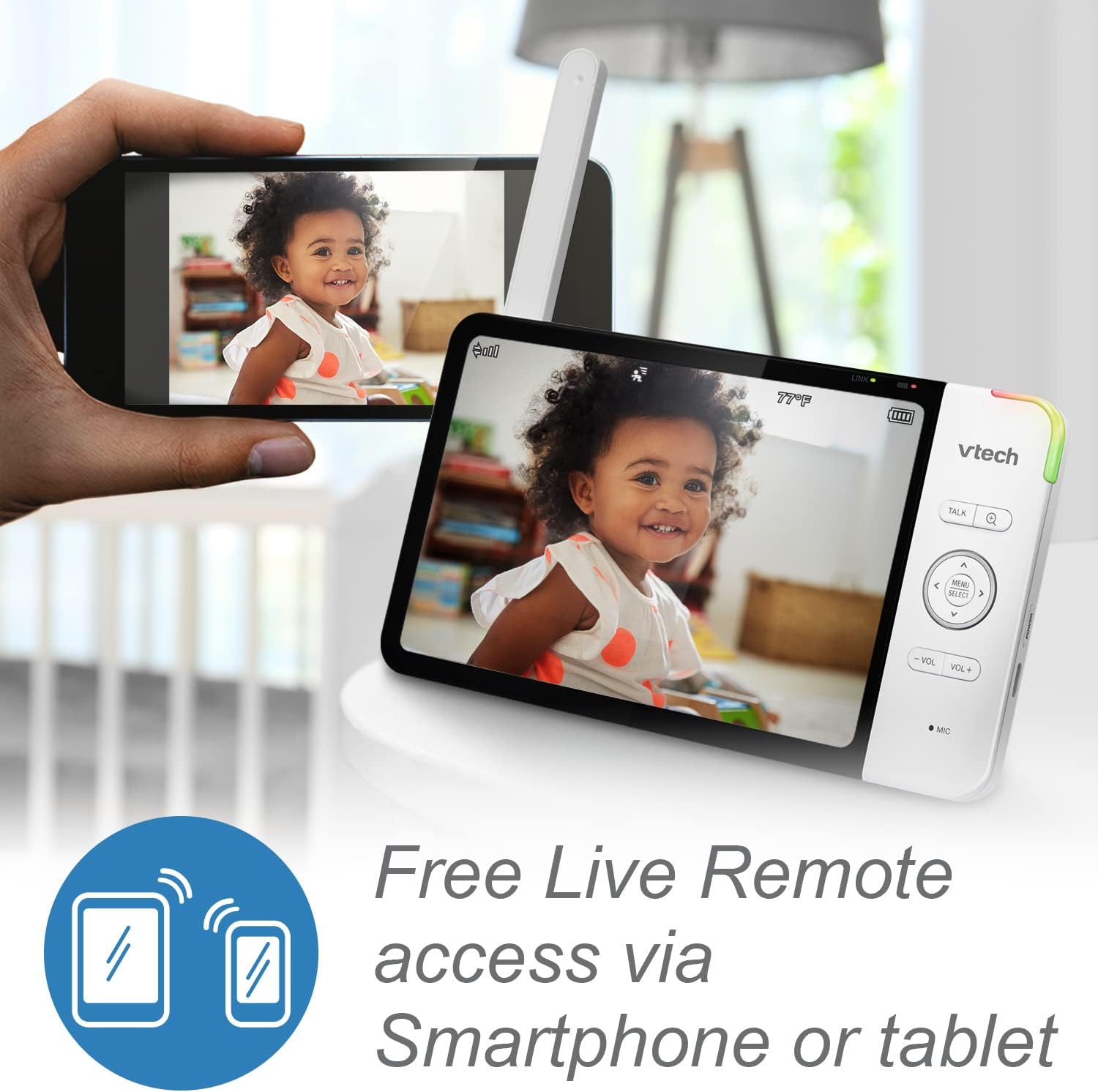 Thumbnail 2 de VTech RM7764-2HD 7" Baby Monitor
