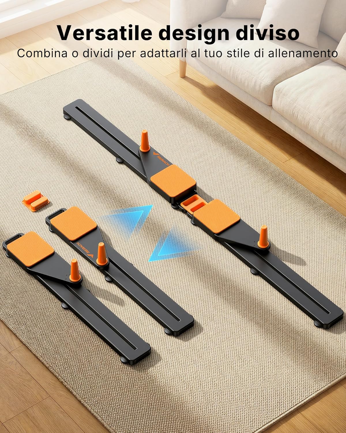 Detalle de MERACH Pilates Reformer Mini: 5 in 1 per casa, pieghevole e versatile