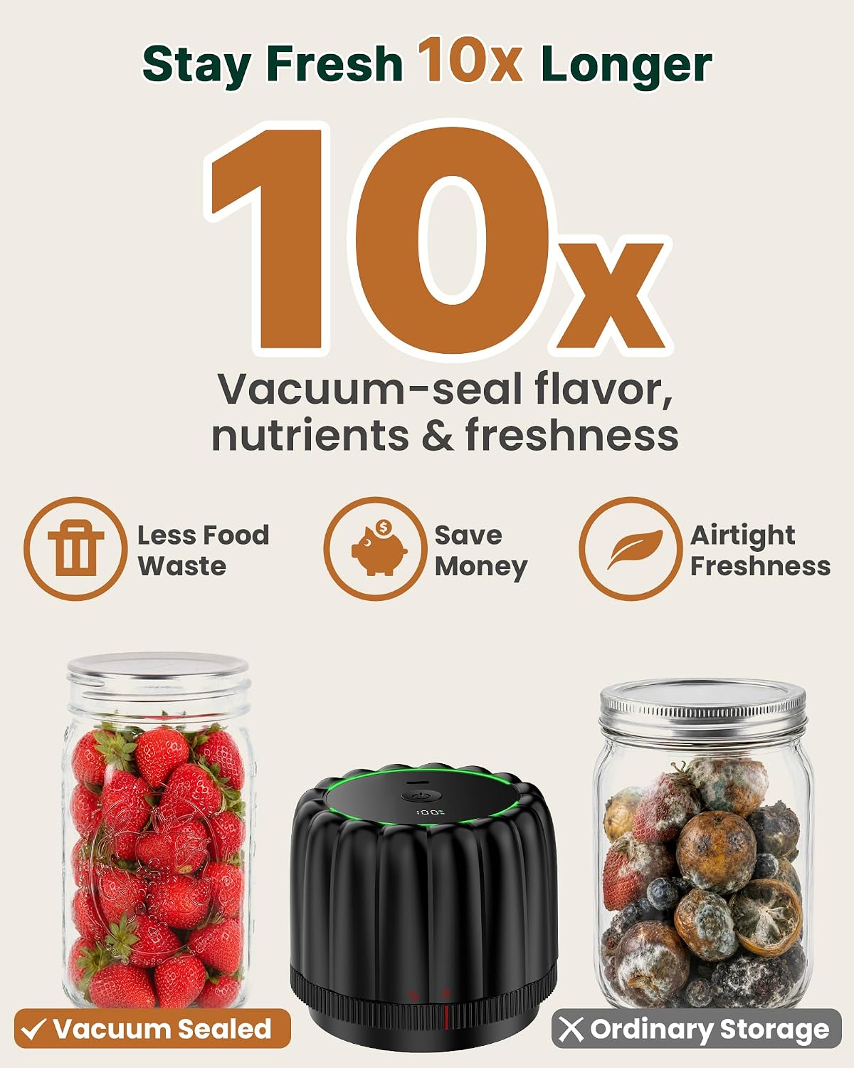 Thumbnail 1 de Bunyta Electric Mason Jar Vacuum Sealer 2500mAh