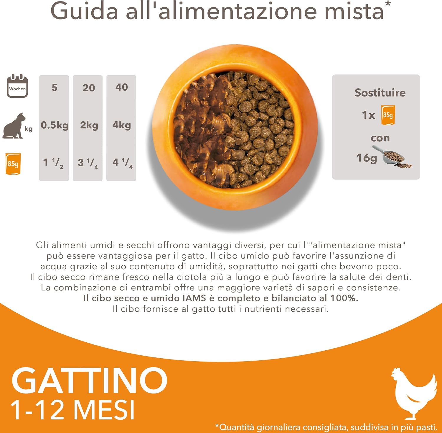 Thumbnail 5 de IAMS Cibo secco per gattini da 1–12 mesi con pollo fresco, 3 kg