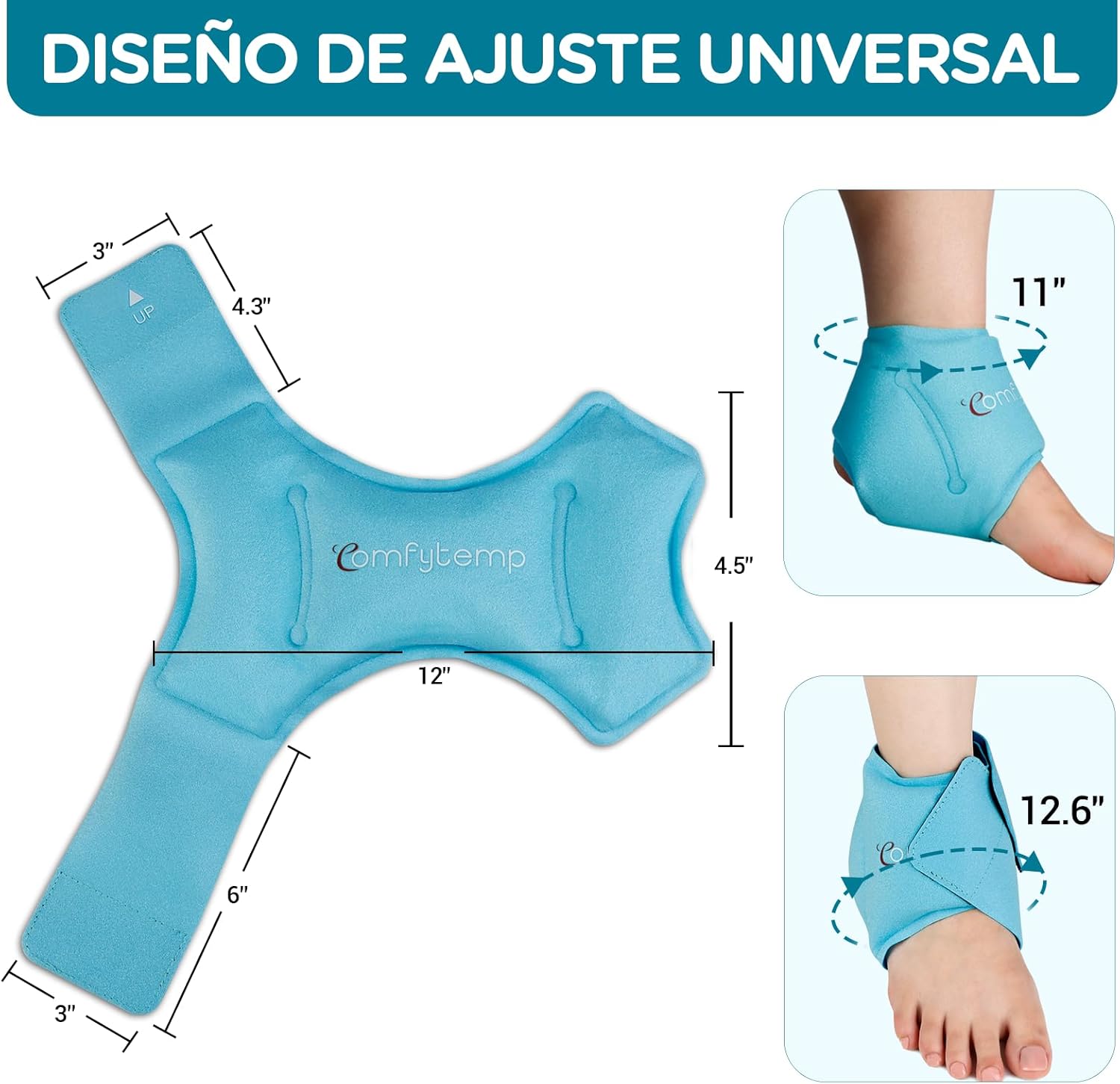 Detalle 2 de Comfytemp 2 Unidades Bolsa de Hielo para Tobillo 2 unidades