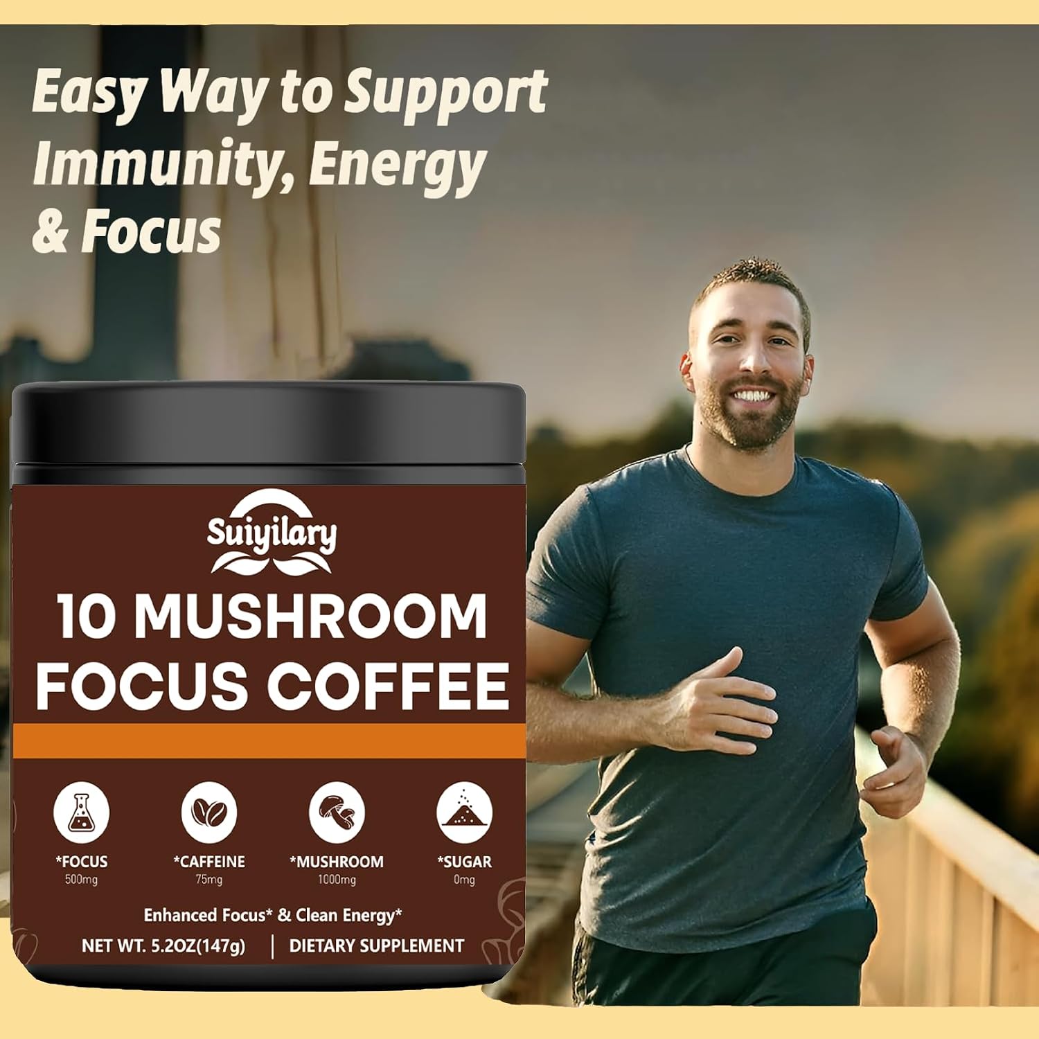 Detalle 2 de Suiyilary Mushroom Coffee Powder 147g