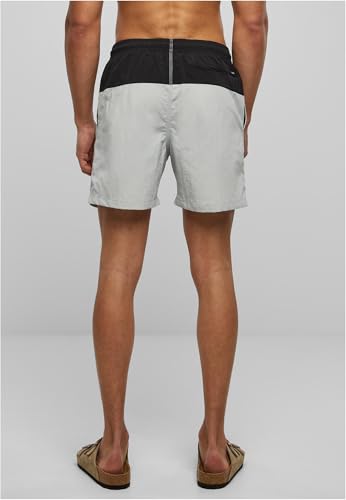 Thumbnail 7 de Urban Classics Block Swim Shorts per Uomo - Lightasphalt/Black, 4XL