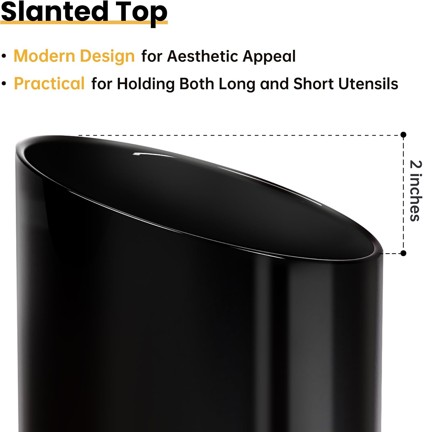 Detalle de KITEISCAT Large Ceramic Utensil Holder for Counter 🍽