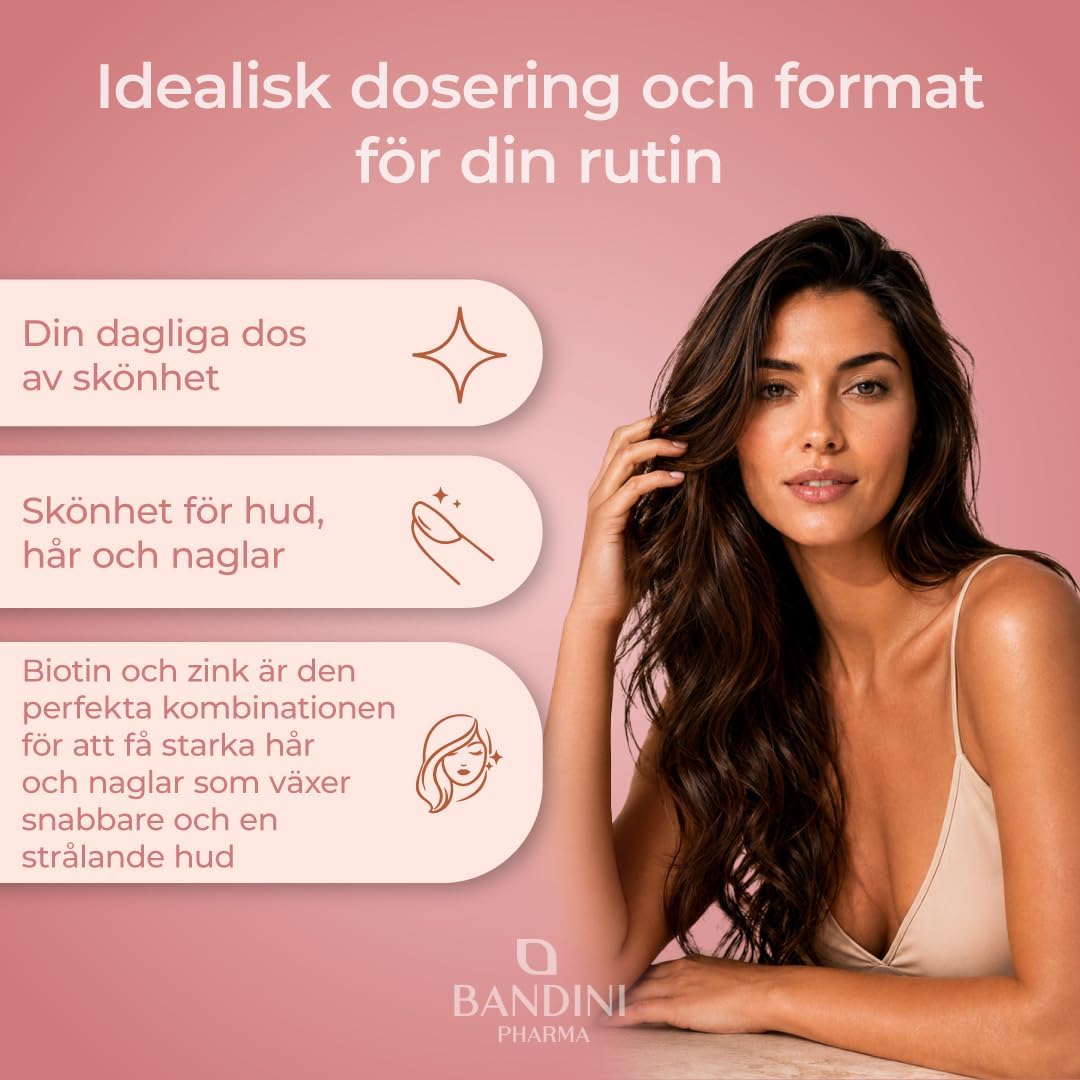 Detalle 2 de BANDINI Hair & Nails, 90 softgelkapslar med omega-3