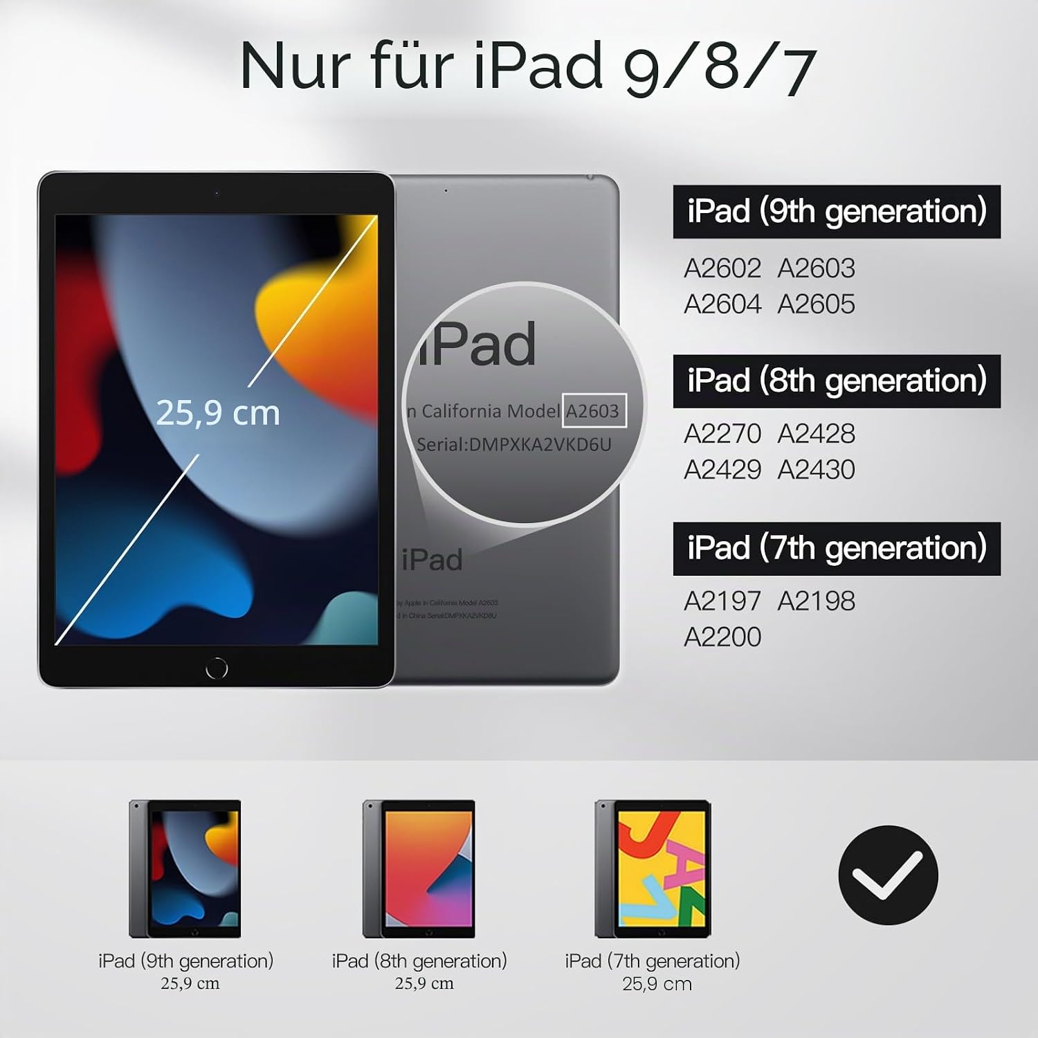 Detalle 2 de JETech Hülle für iPad 9 10,2 Zoll