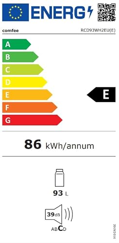 Thumbnail 8 de COMFEE' 93L Frigo Top — Mini réfrigérateur 1 porte blanc, silencieux et polyvalent