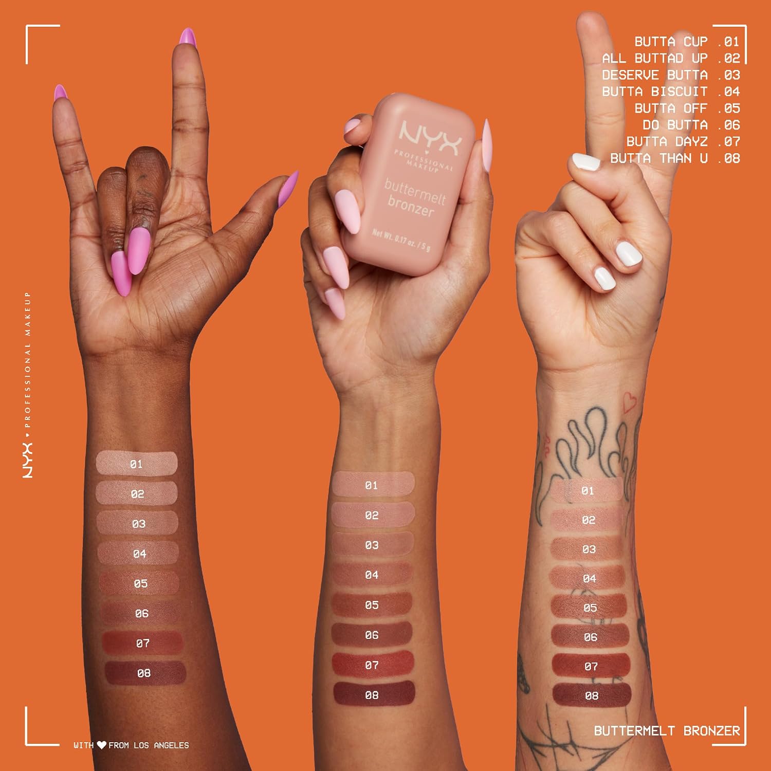 Thumbnail 6 de NYX Professional Makeup Buttermelt Bronzer in polvere cremosa “Deserve Butta” da 5 g
