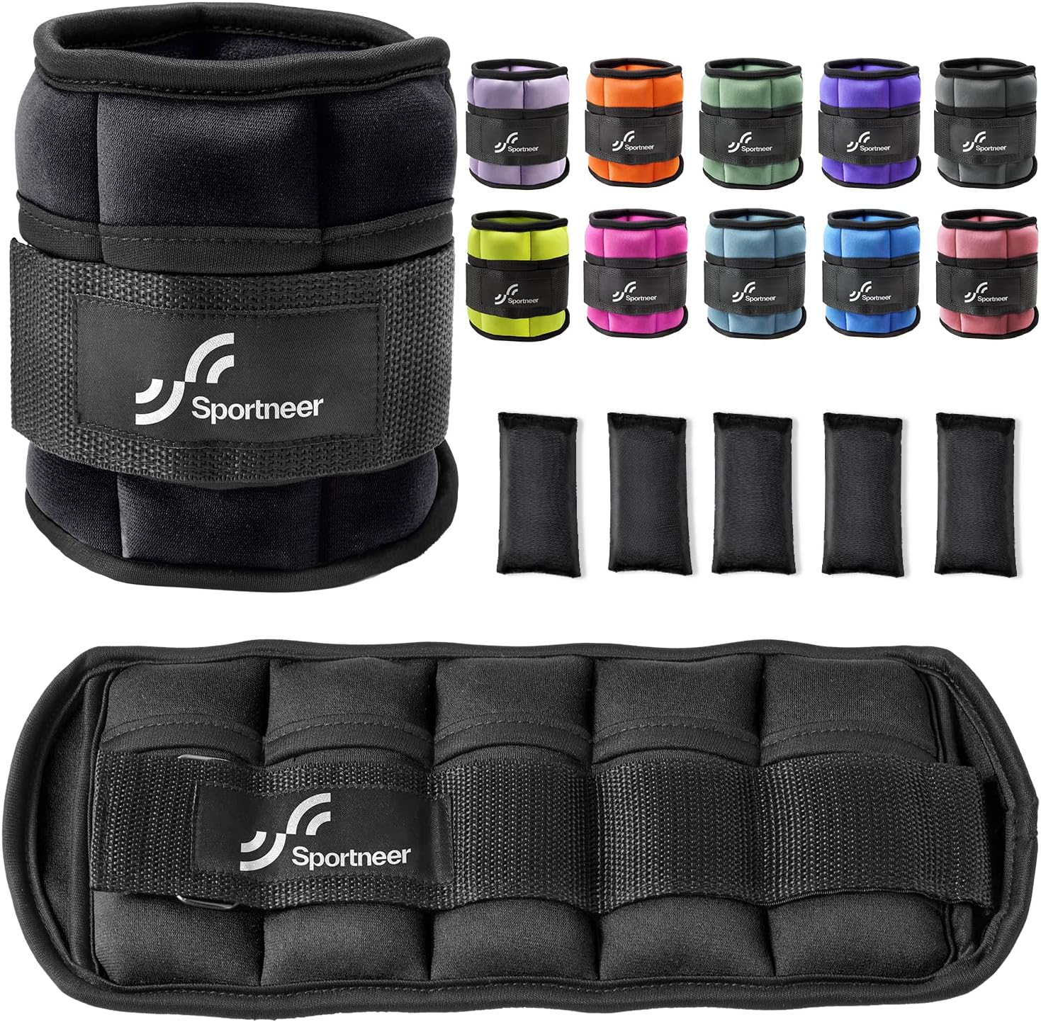 Detalle de Sportneer ankle weights 0.45kg to 2.25kg