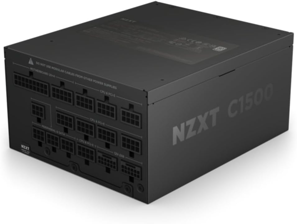 Detalle 2 de NZXT C1500 Platinum PA-5P1BB-EU 1500W ATX 3.1 Power Supply with Dual 12V-2x6
