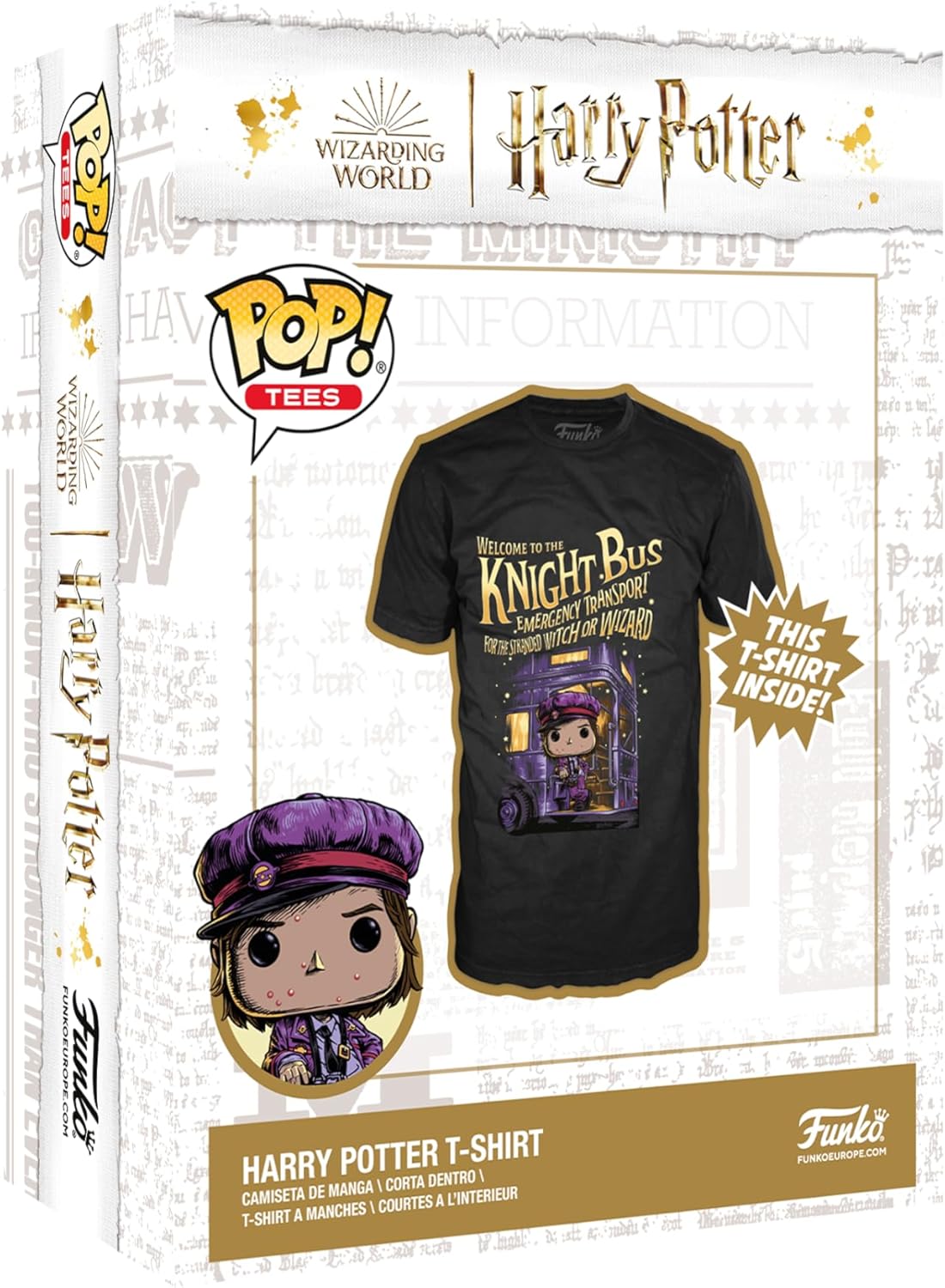 Thumbnail 2 de Funko Boxed Tee „Harry Potter und der Gefangene von Askaban“ – Stan – Medium T‑Shirt (Baumwolle)