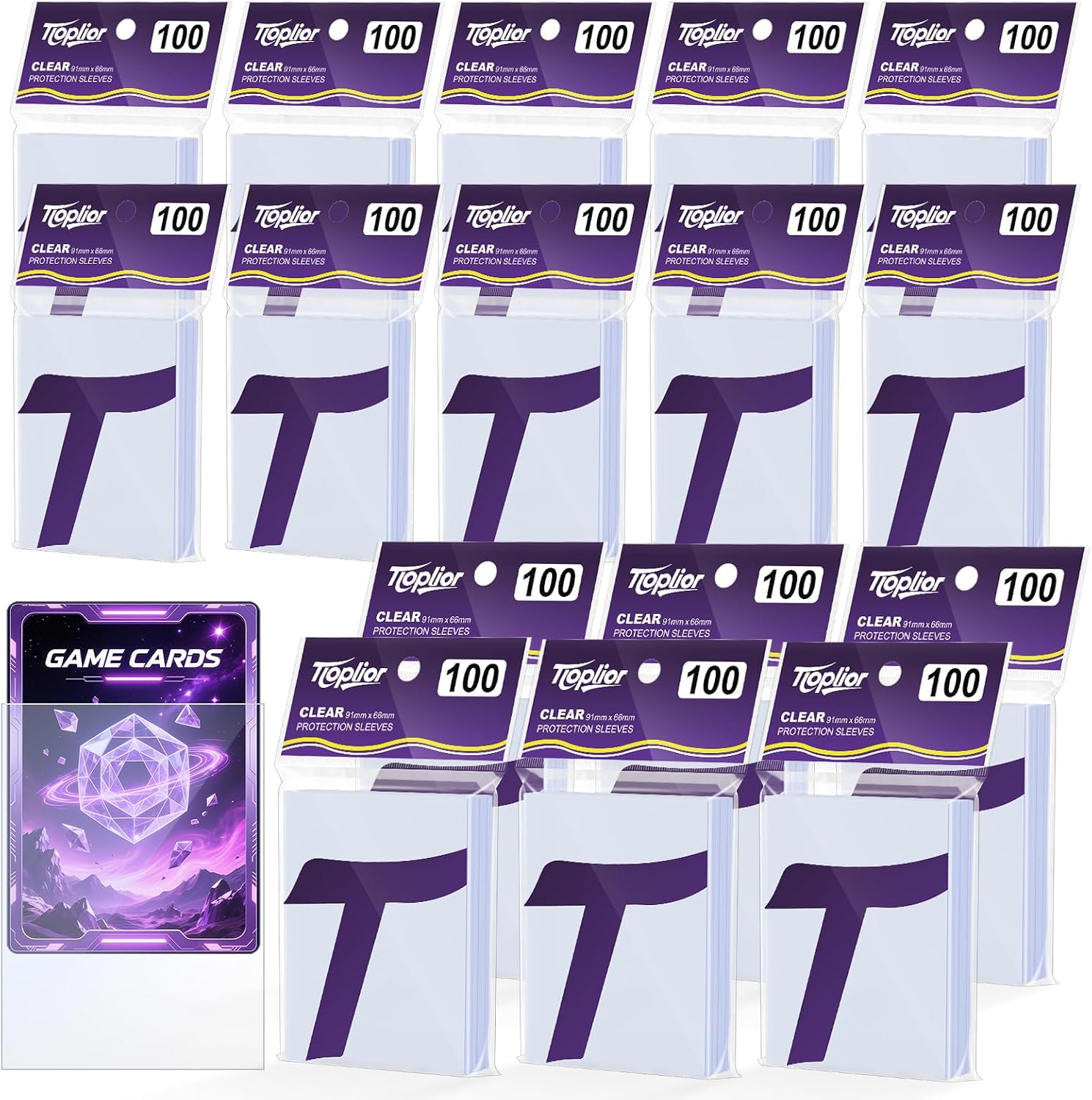 Thumbnail 6 de 800 Count Soft Clear Penny Sleeves for Trading Cards – Premium PP Card Protectors