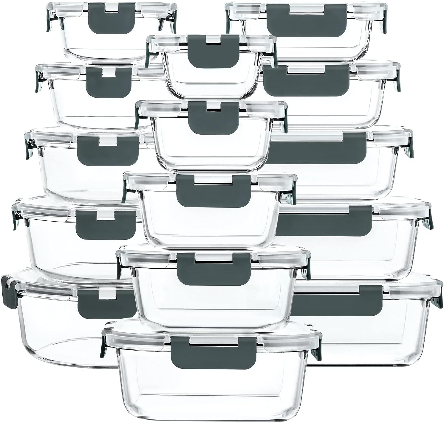 Detalle de M MCIRCO 30 Glass Food Containers 🍱
