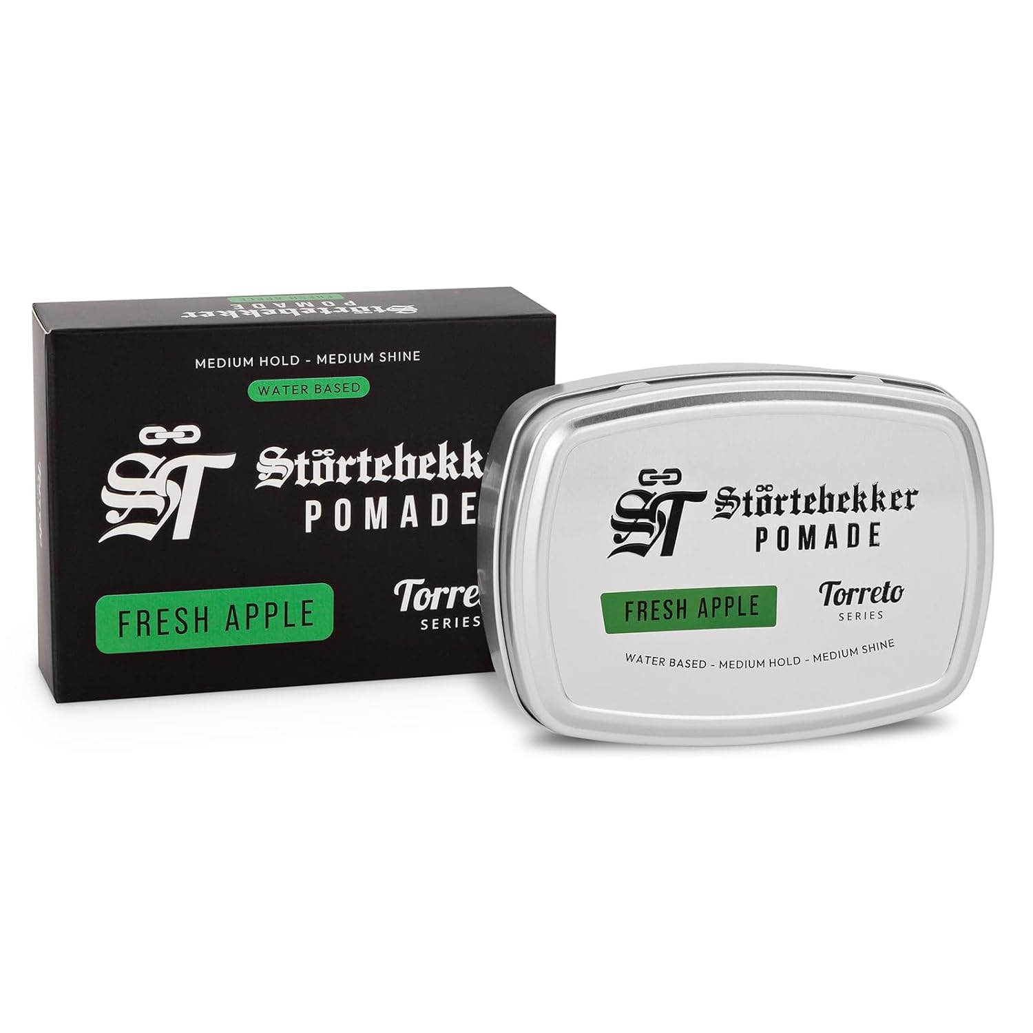 Thumbnail 1 de Störtebekker Premium Pomade Wasserbasiert Fresh Apple – Haarpomade mit mittlerem Halt und Glanz